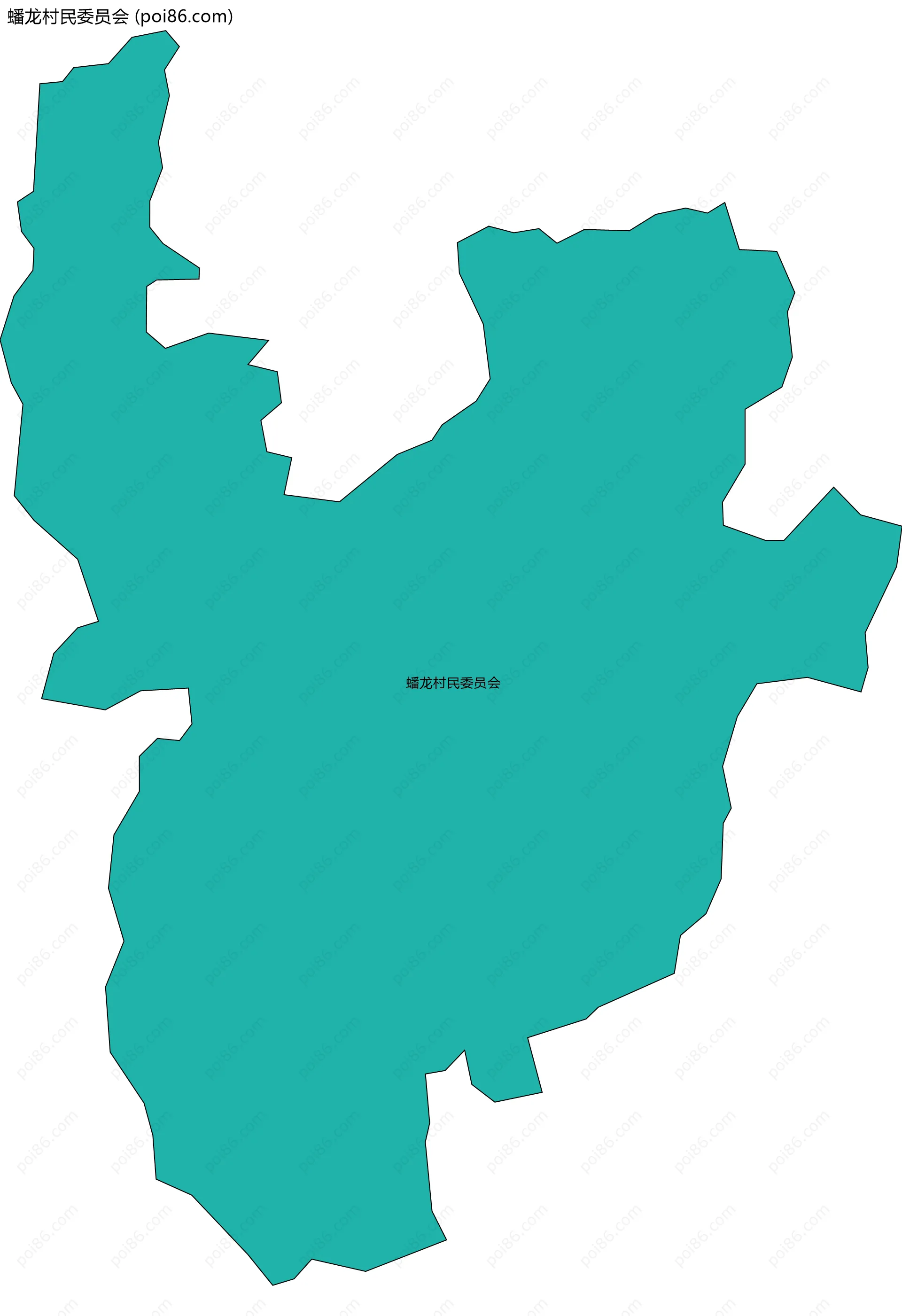 蟠龙村民委员会边界地图