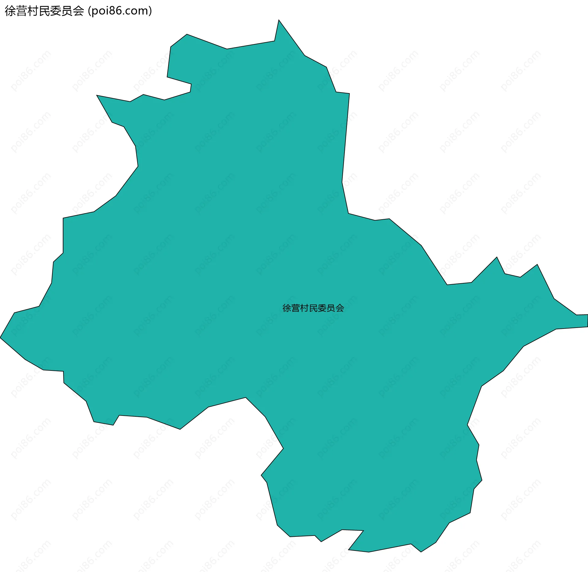 徐营村民委员会边界地图