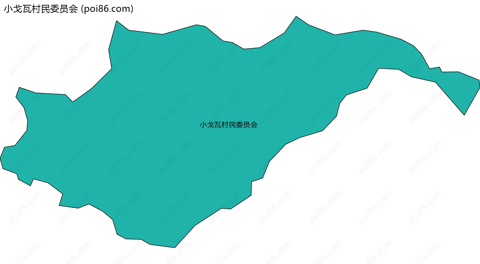 小戈瓦村民委员会边界地图