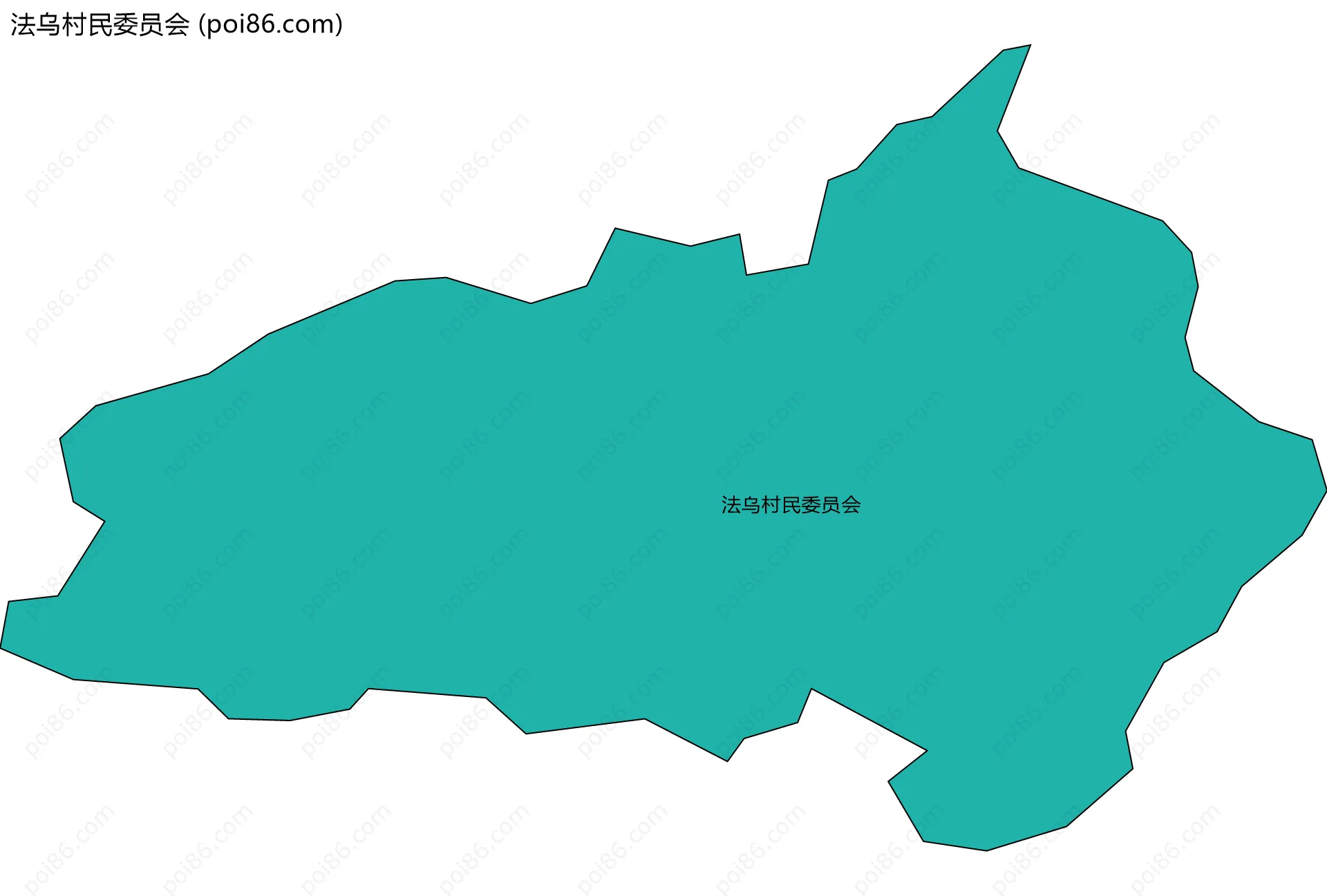 法乌村民委员会边界地图