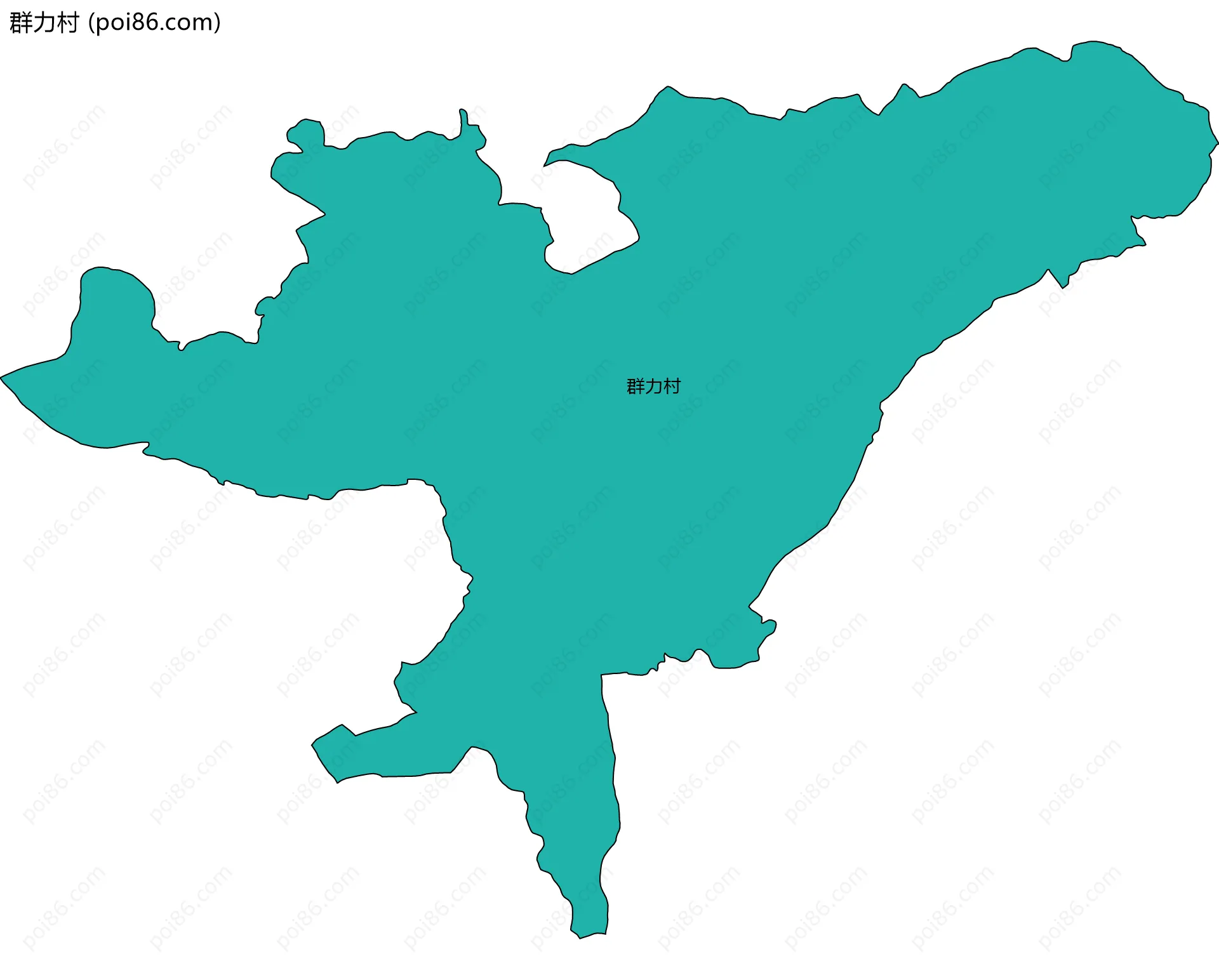 群力村边界地图