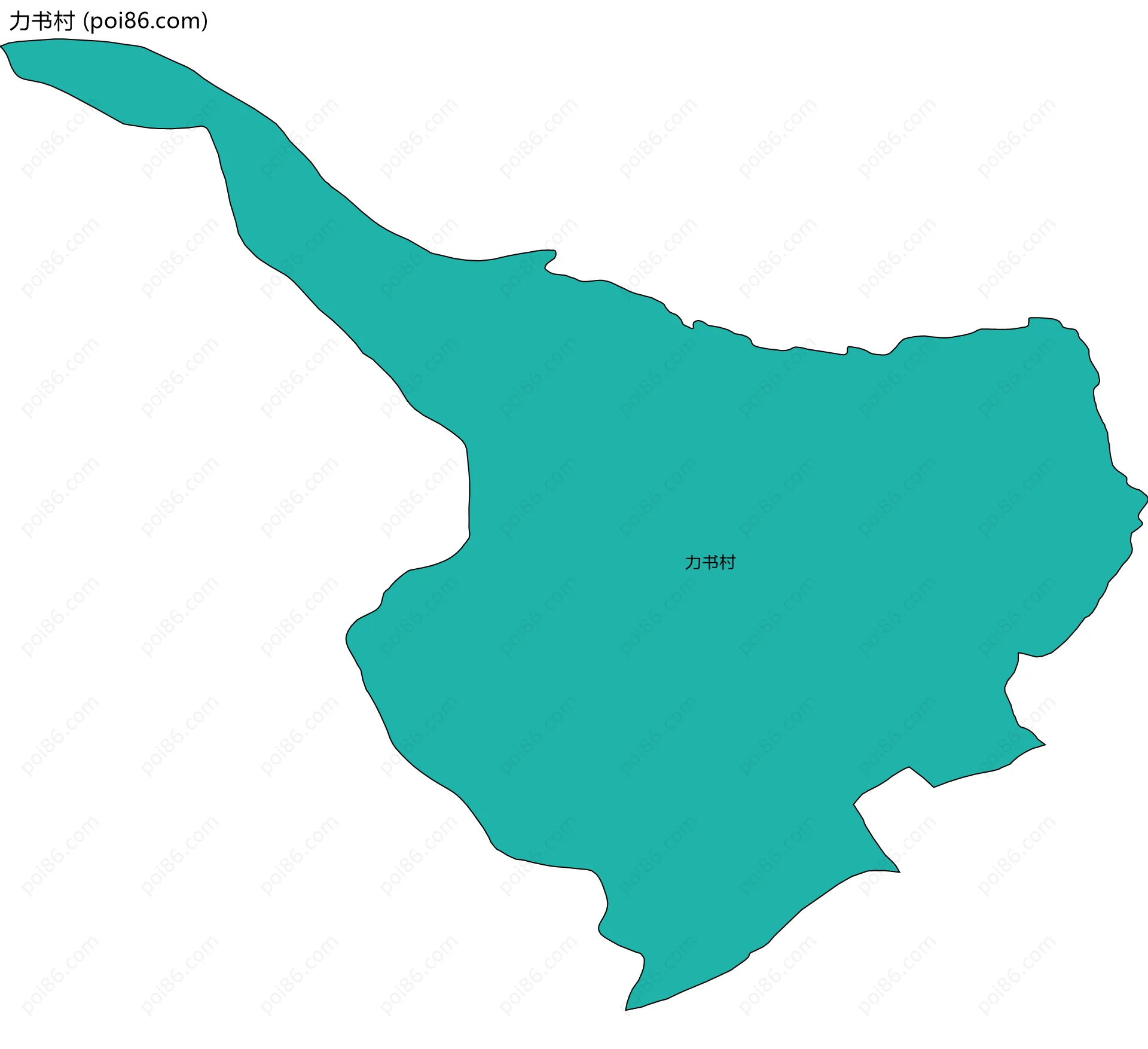 力书村边界地图
