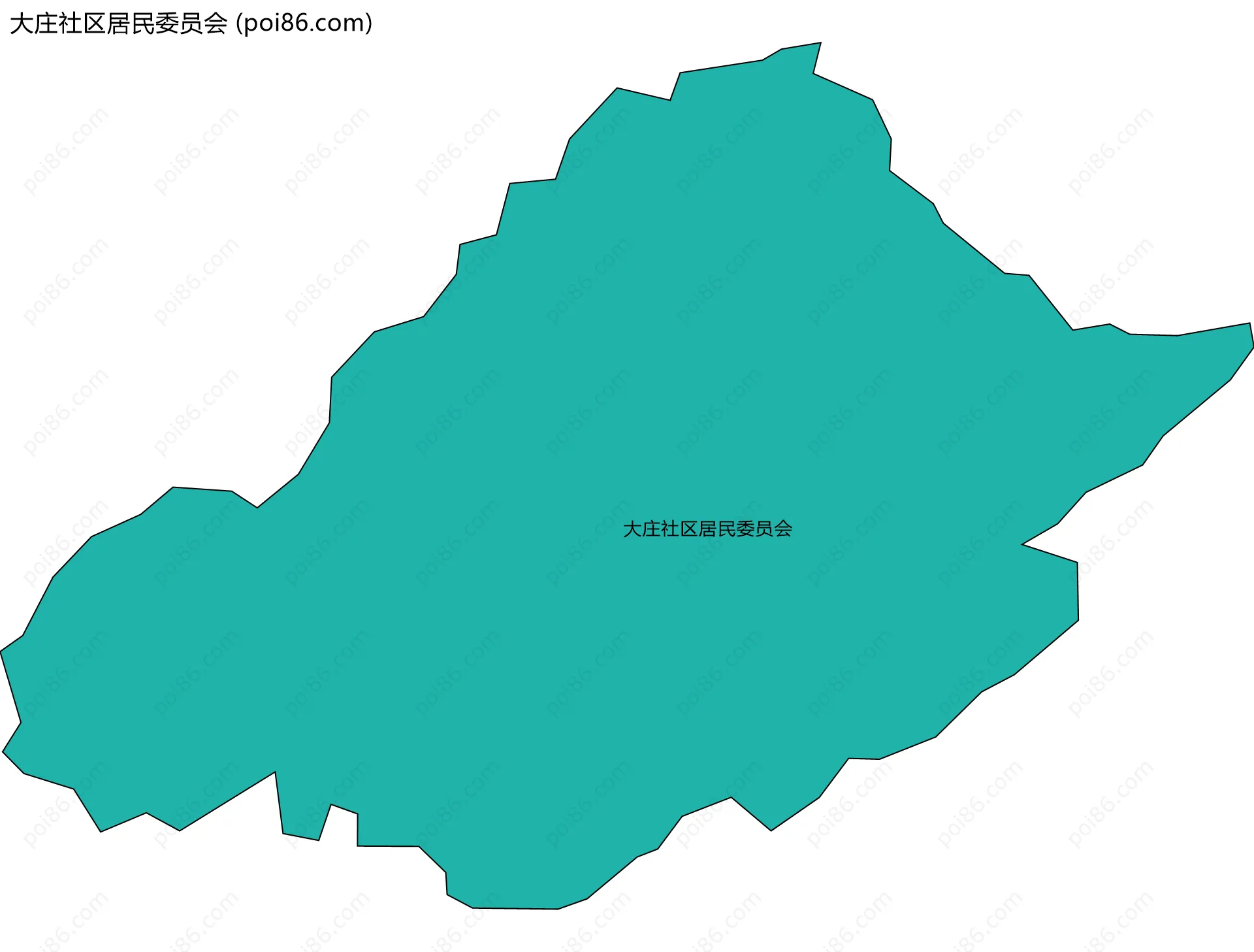 大庄社区居民委员会边界地图