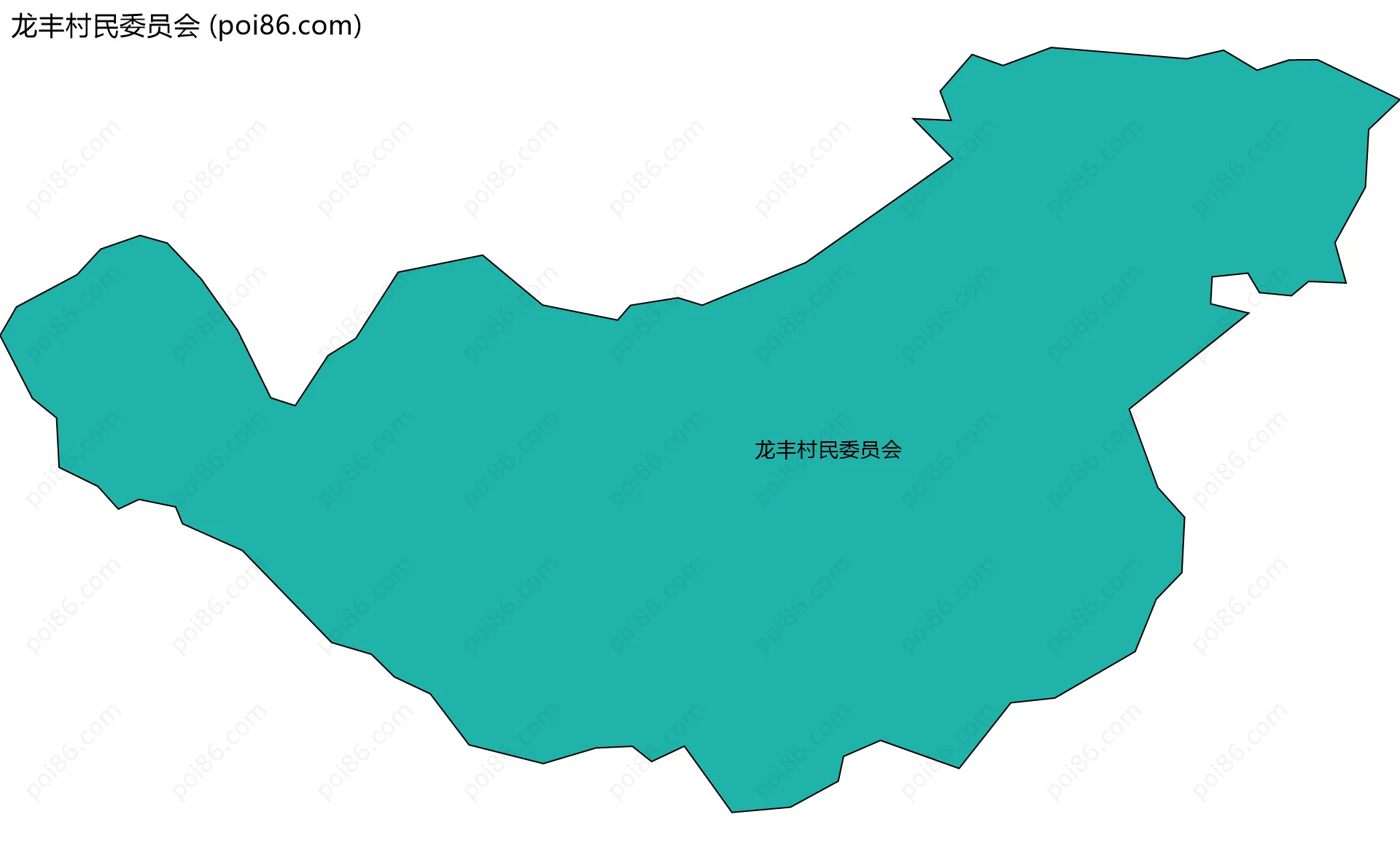 龙丰村民委员会边界地图