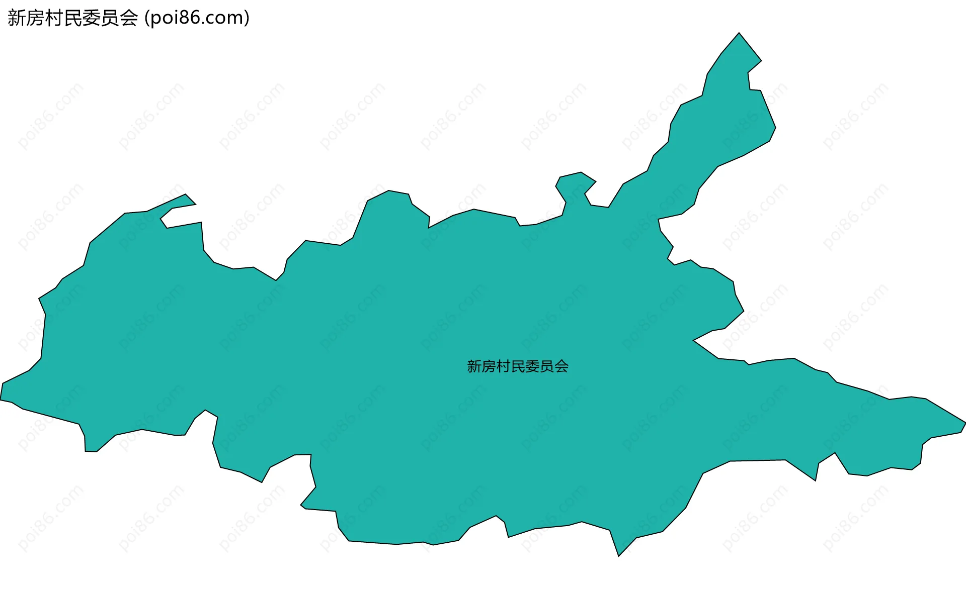 新房村民委员会边界地图