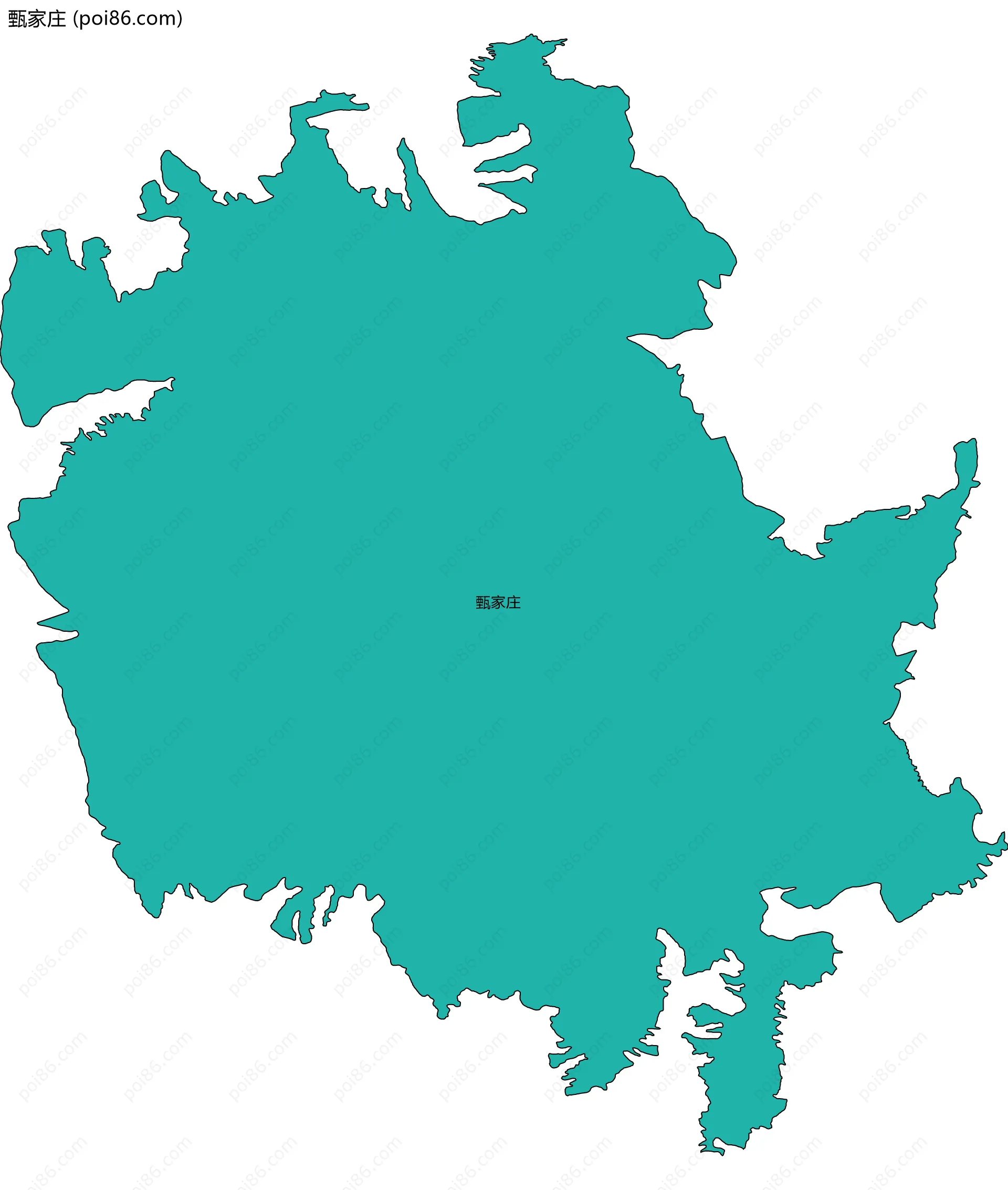 甄家庄边界地图