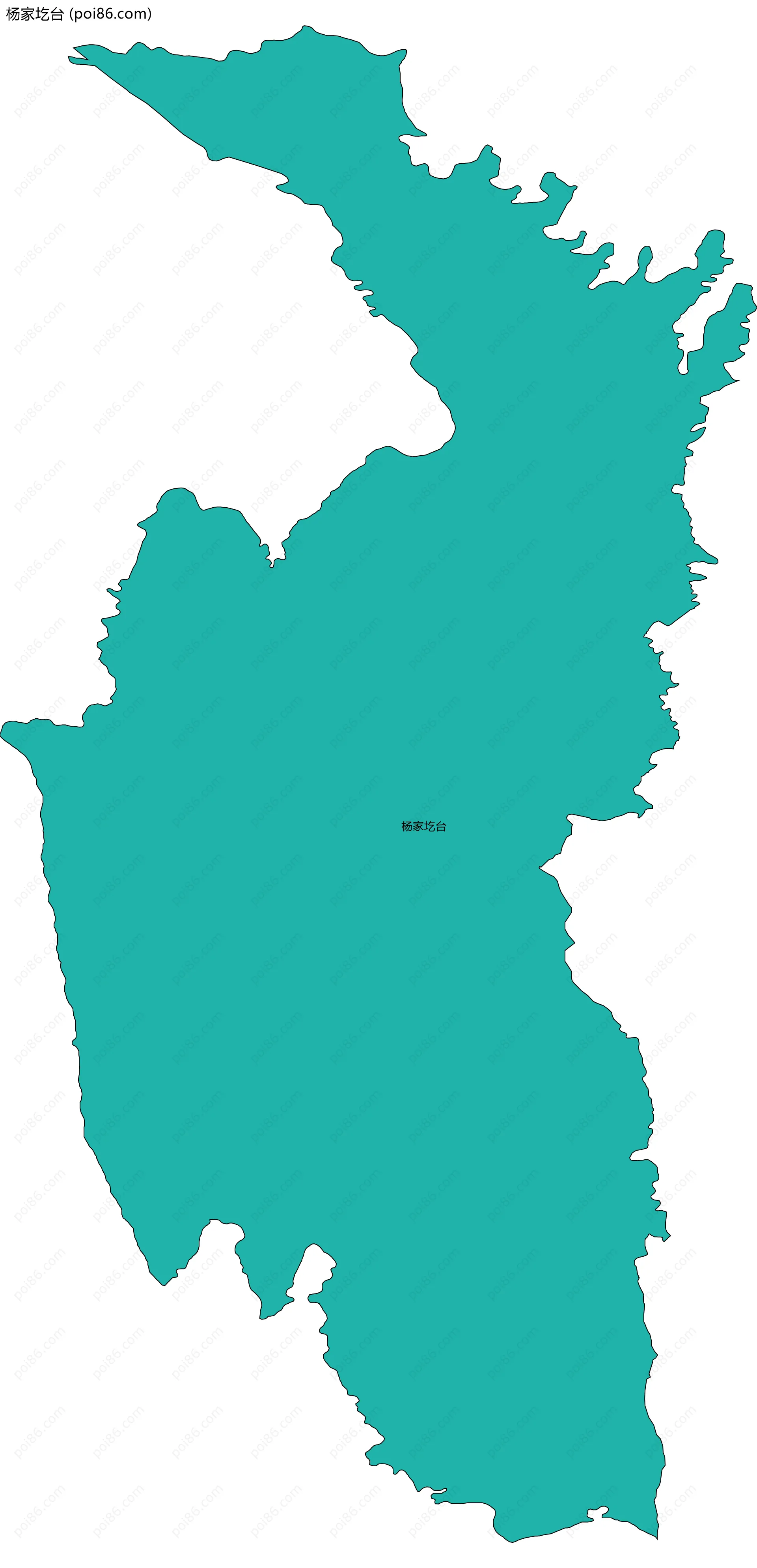 杨家圪台边界地图