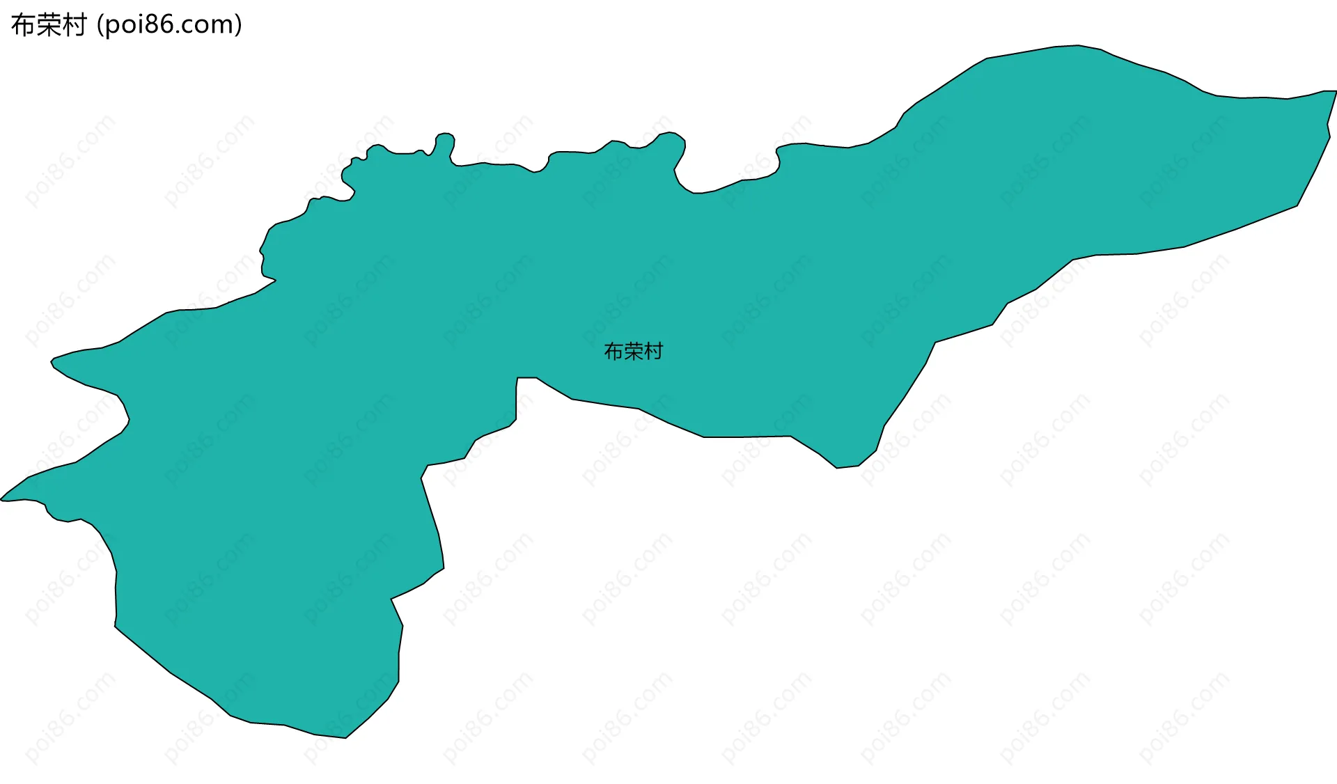 布荣村边界地图