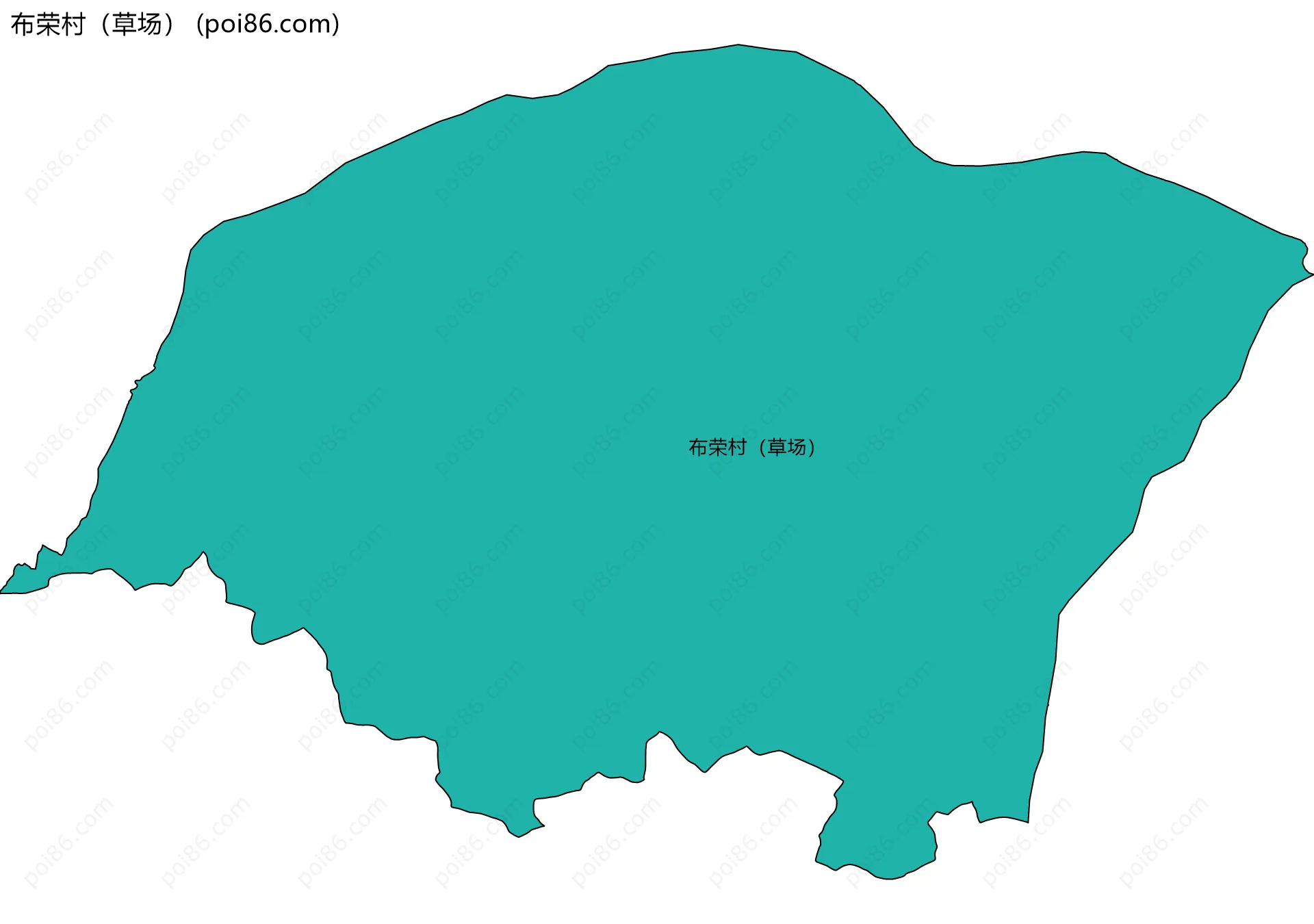 布荣村（草场）边界地图