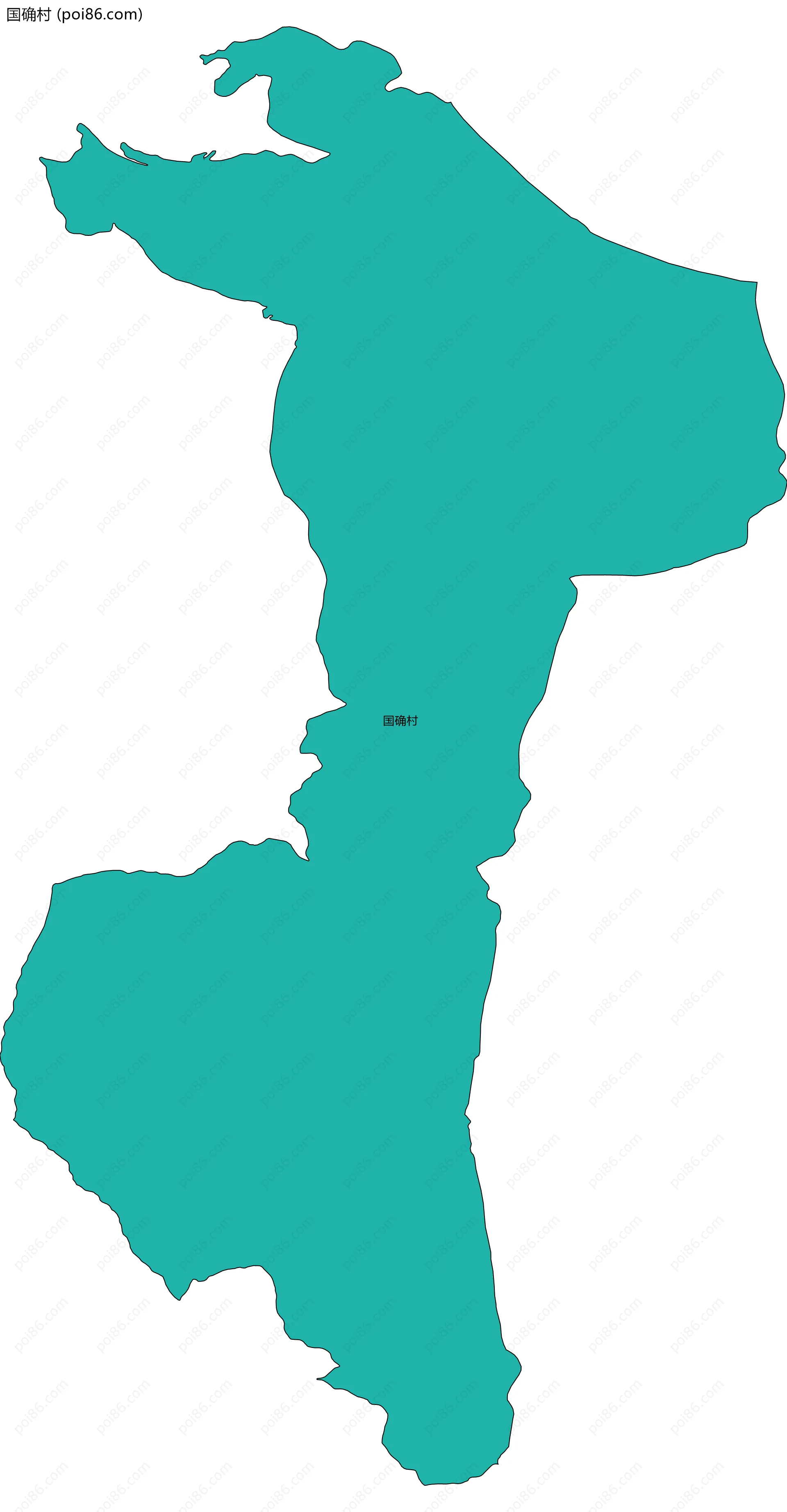国确村边界地图