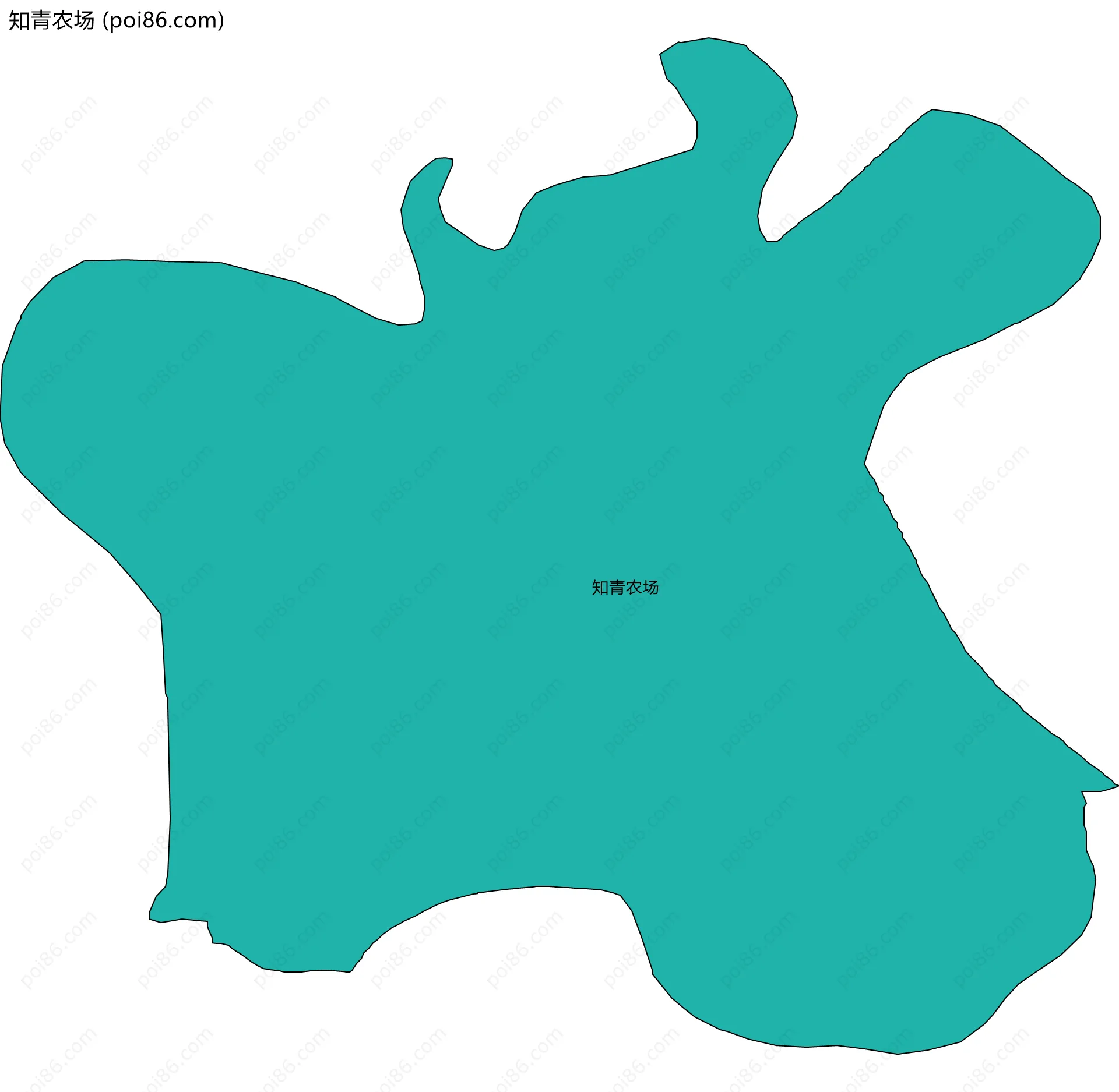 知青农场边界地图