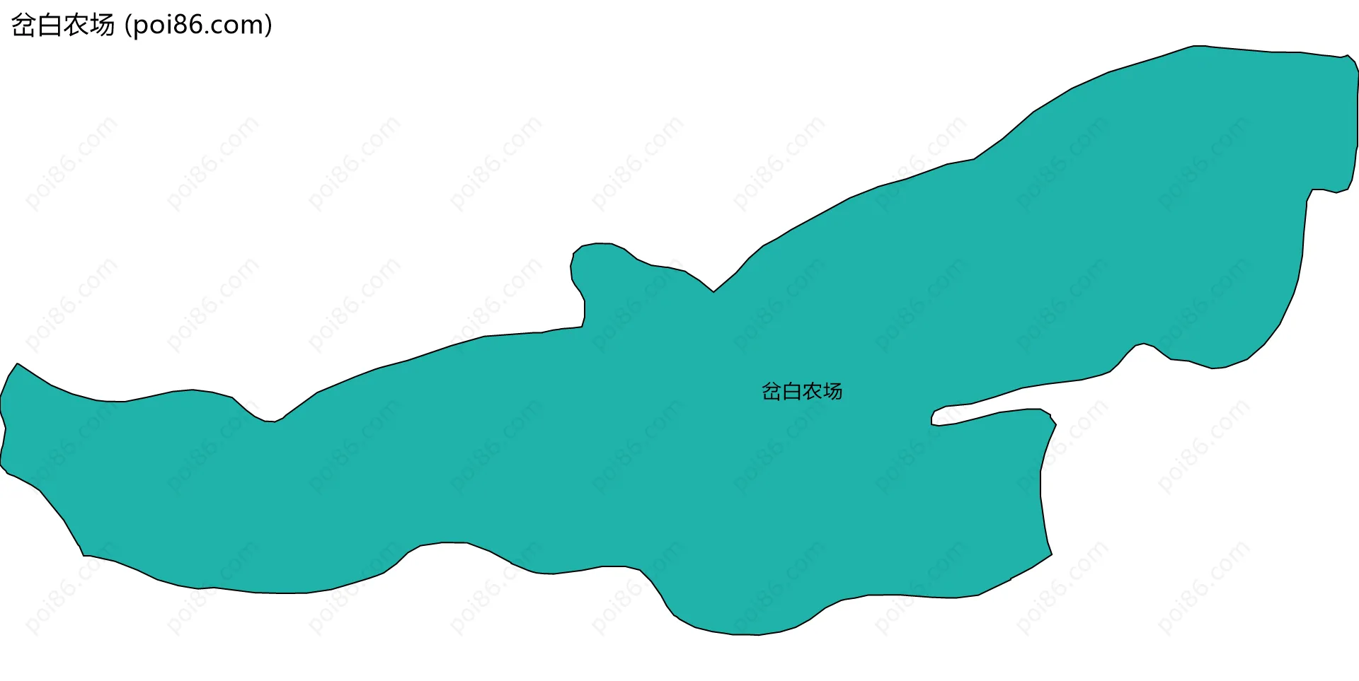 岔白农场边界地图