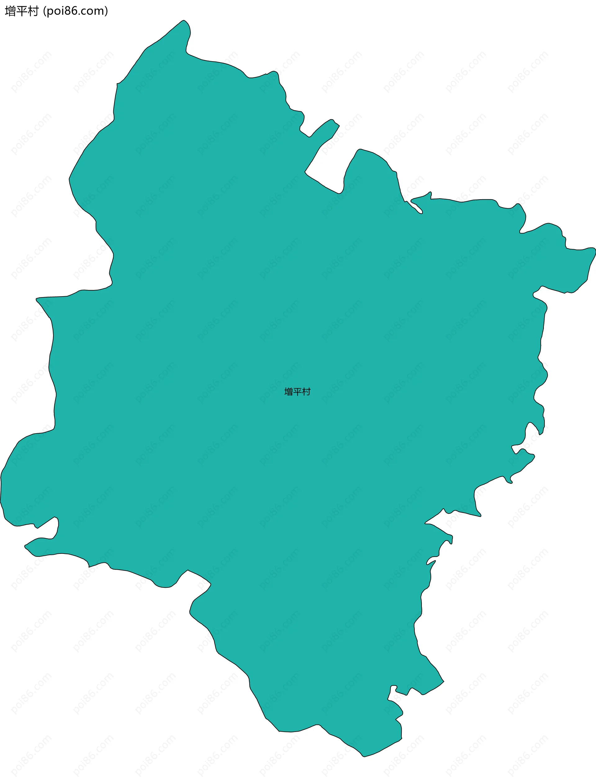 增平村边界地图