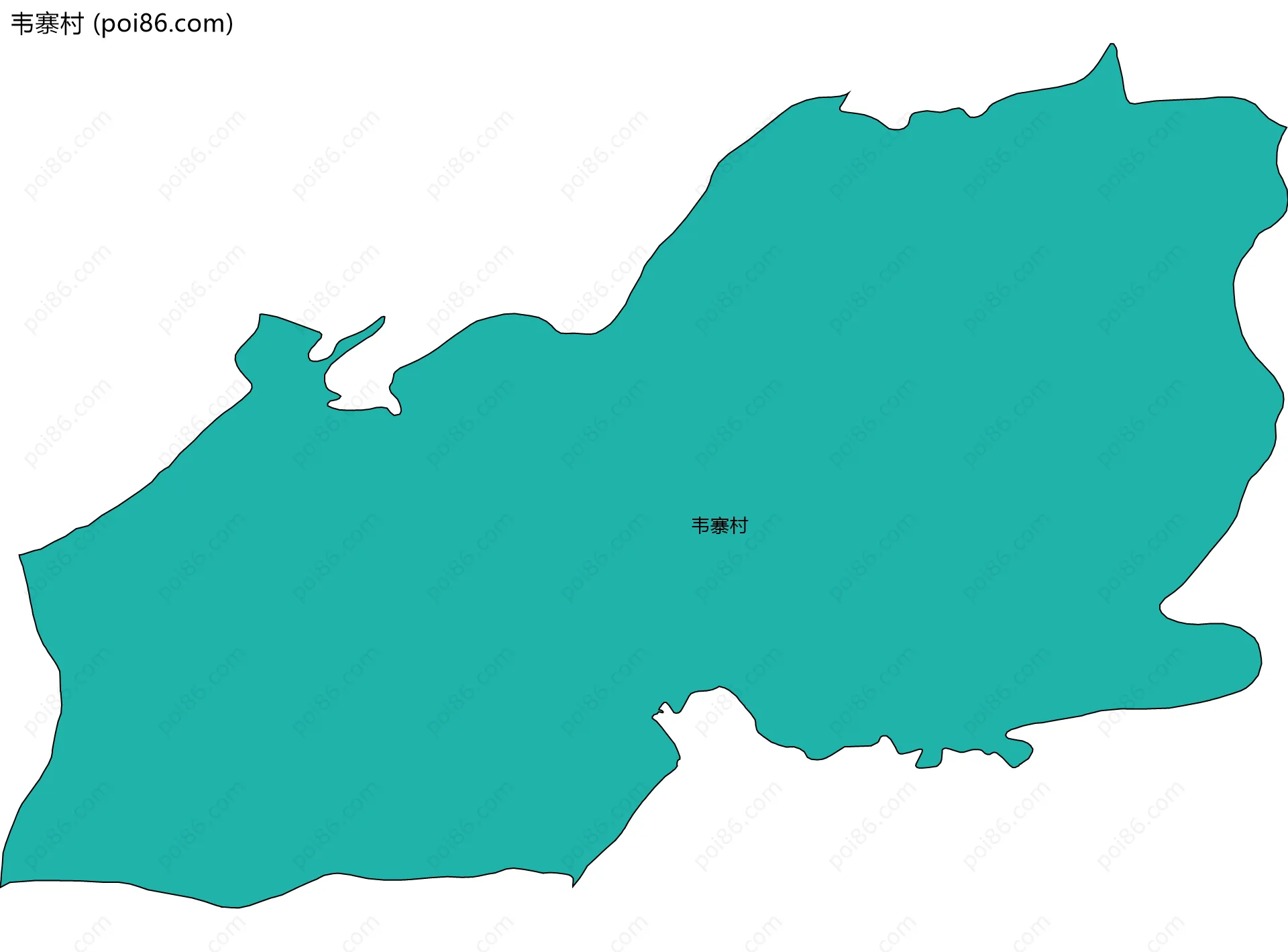 韦寨村边界地图
