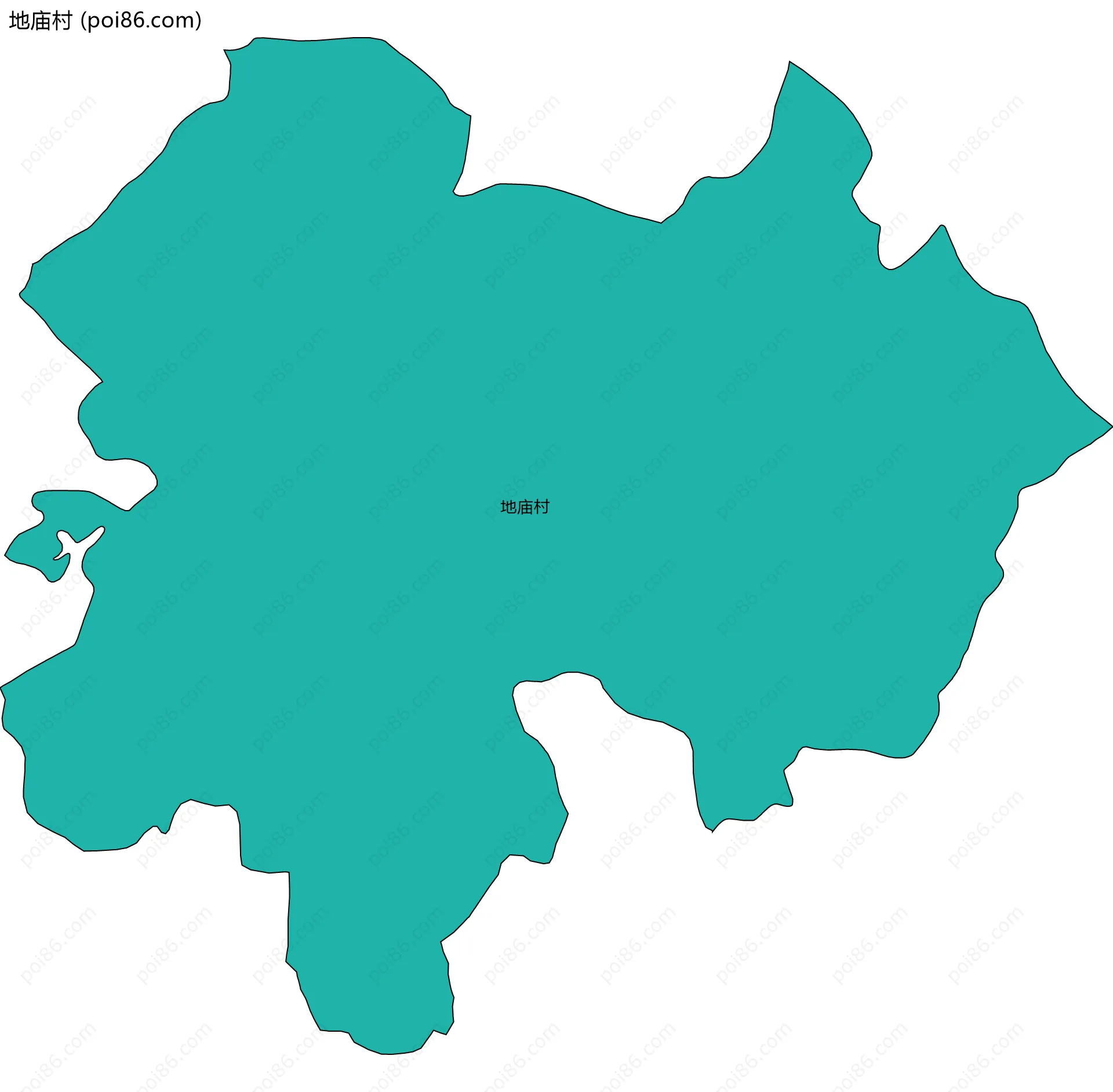 地庙村边界地图