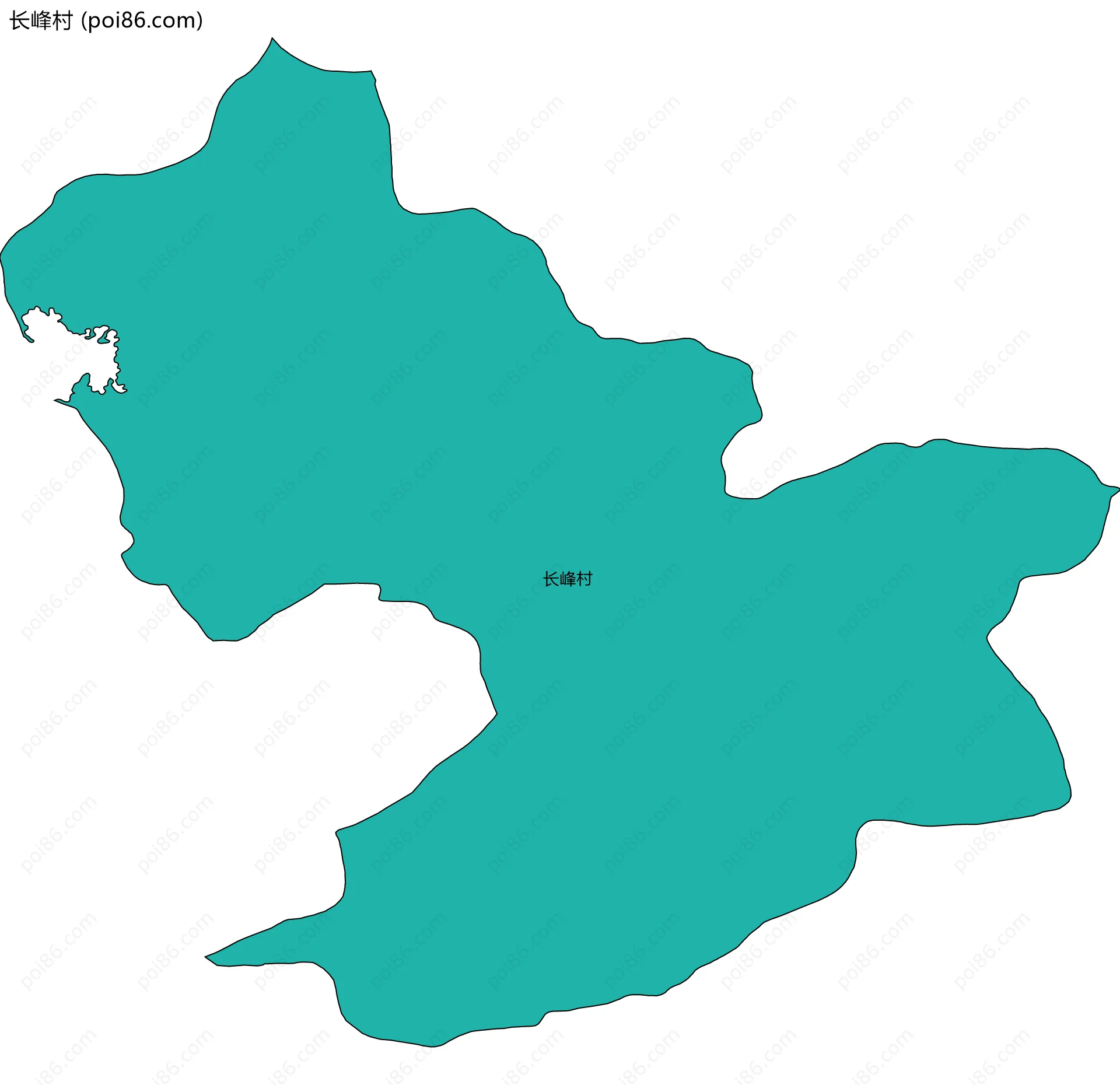 长峰村边界地图