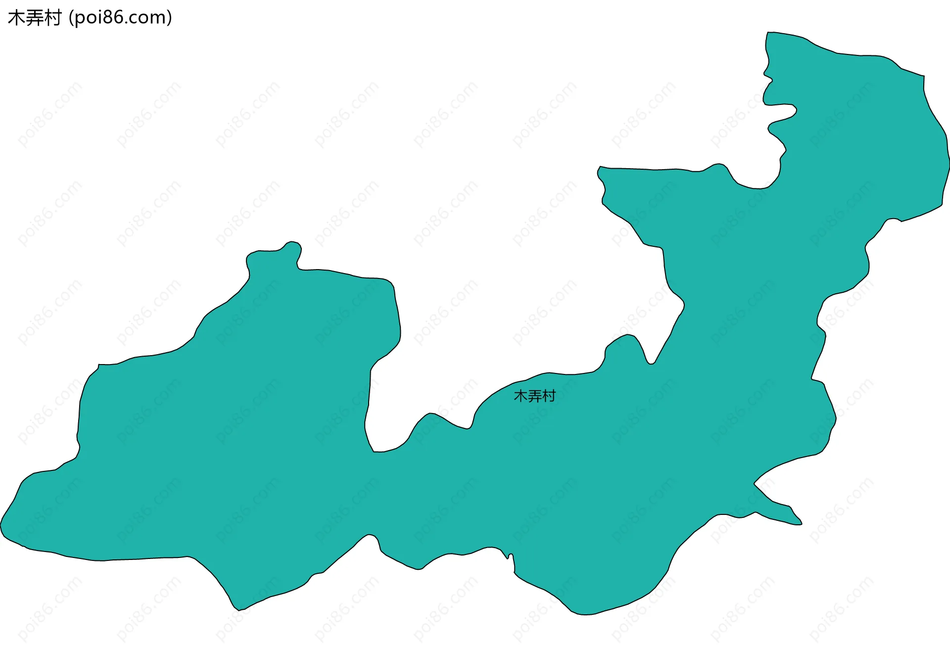 木弄村边界地图