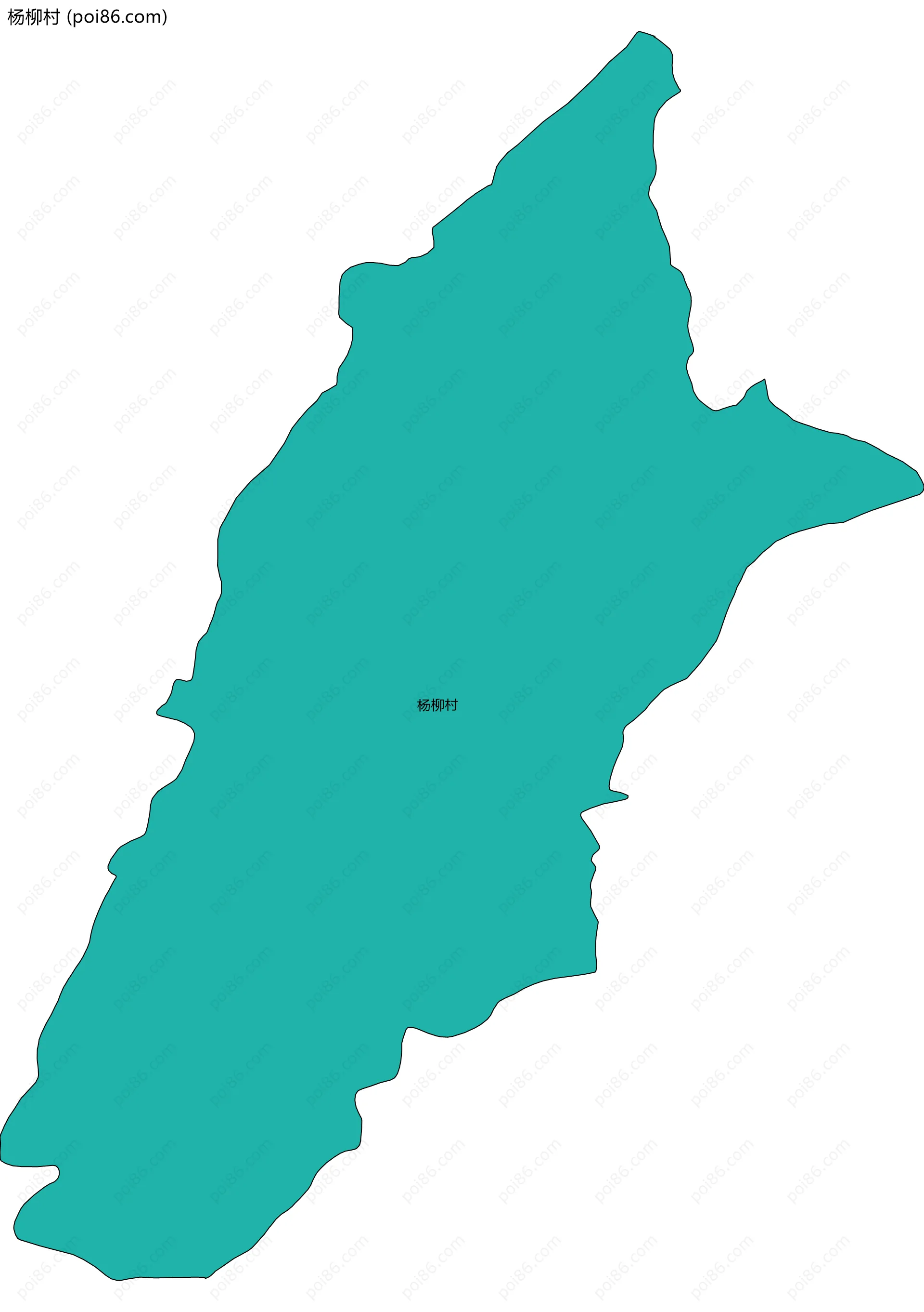 杨柳村边界地图