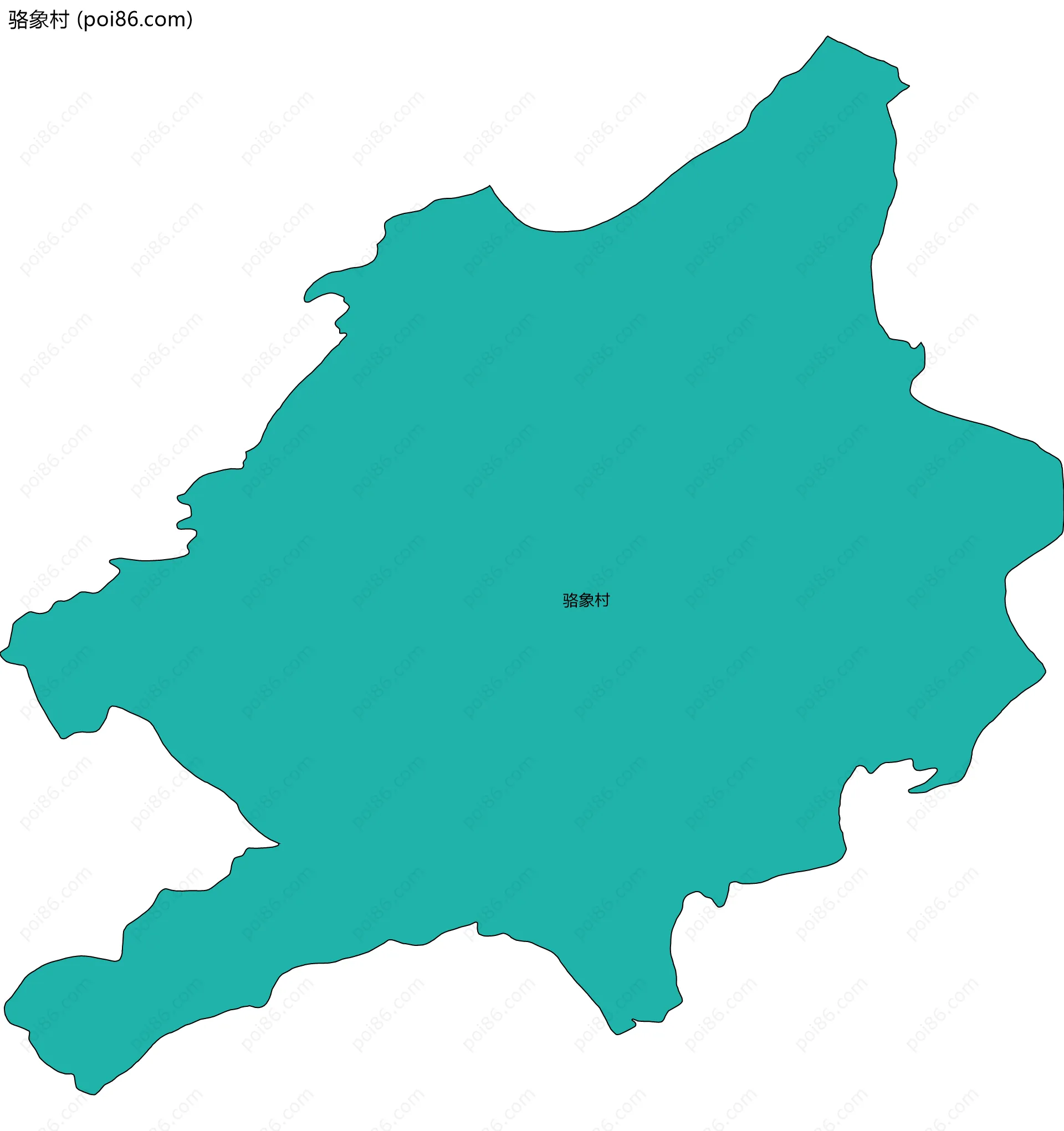 骆象村边界地图