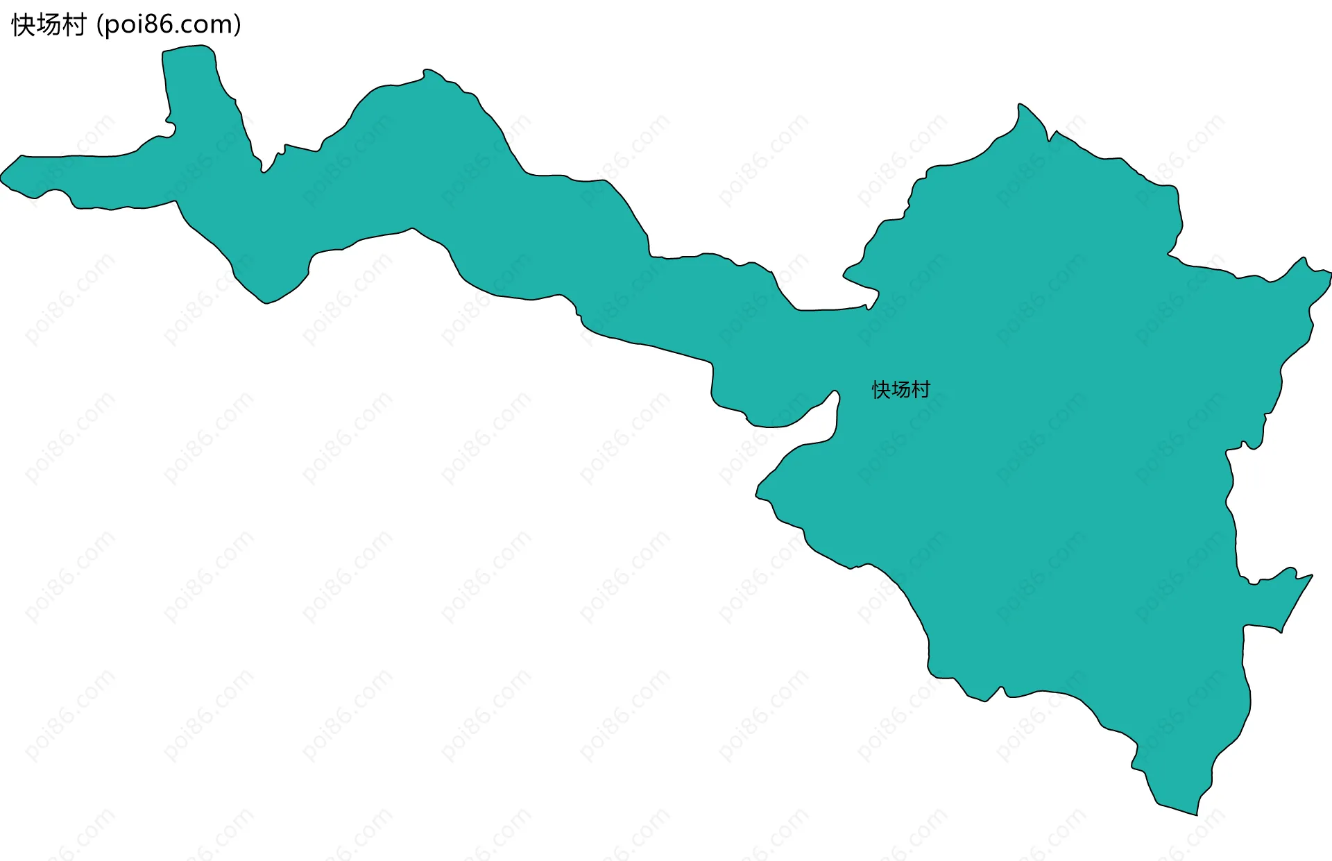 快场村边界地图