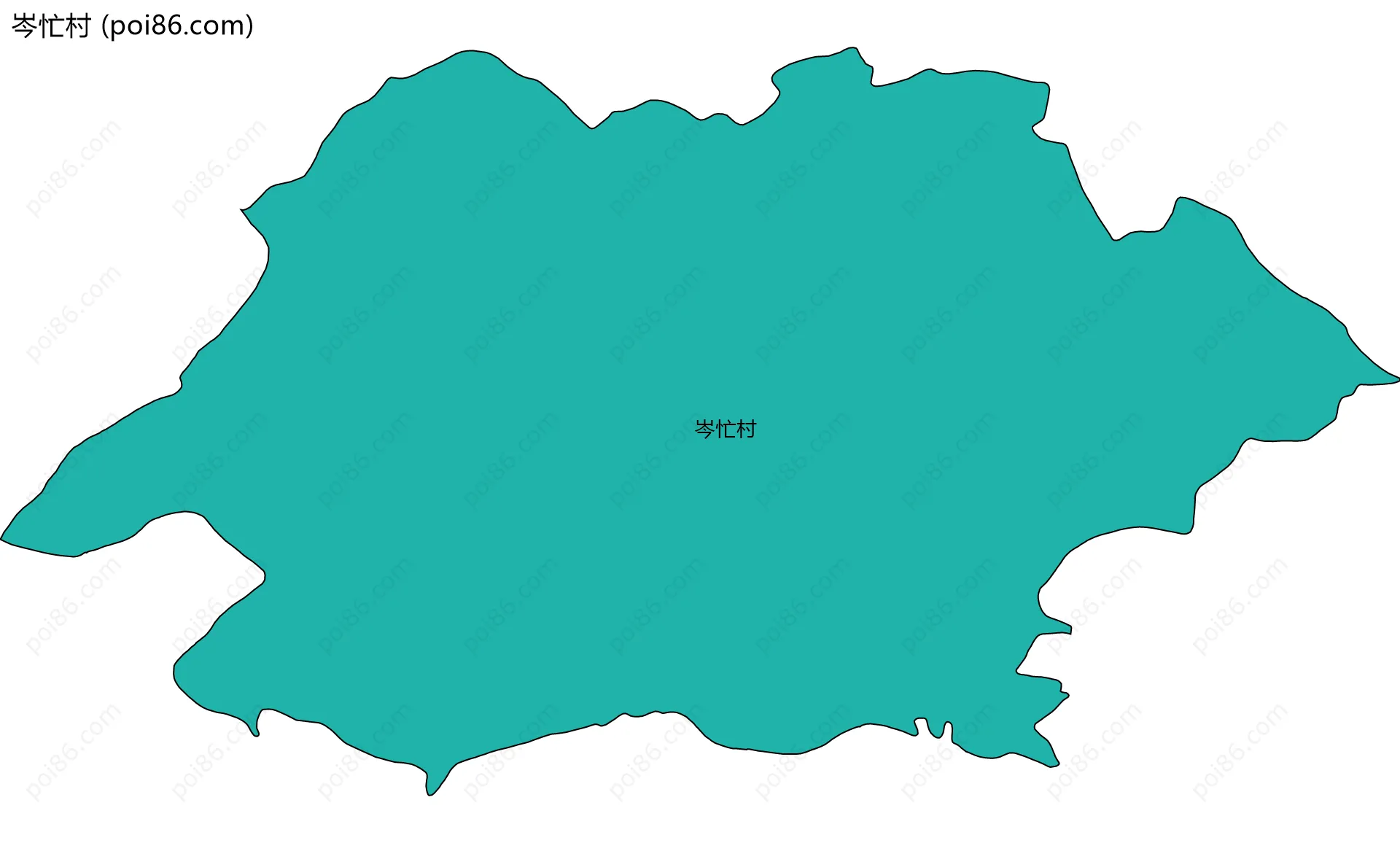 岑忙村边界地图