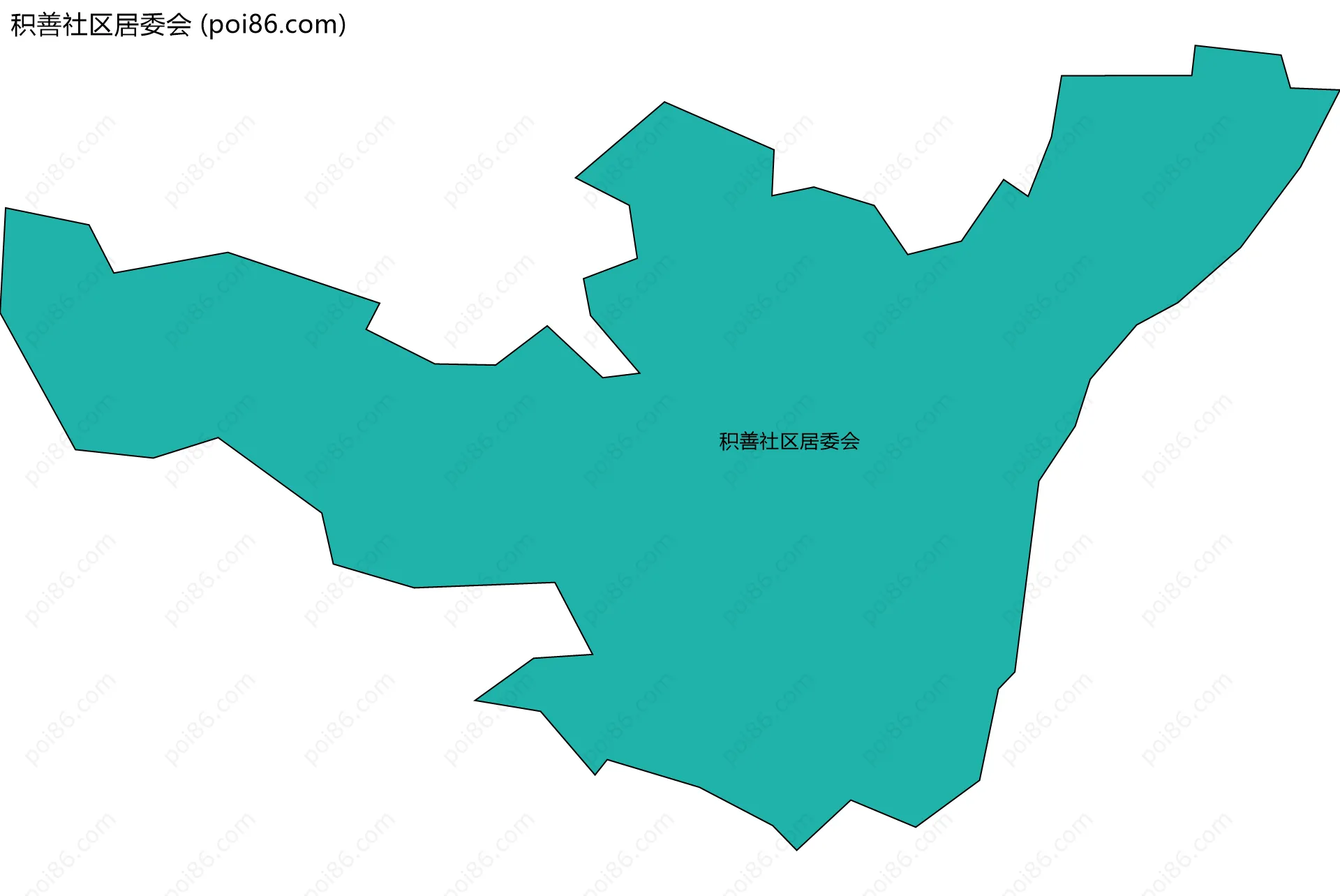 积善社区居委会边界地图