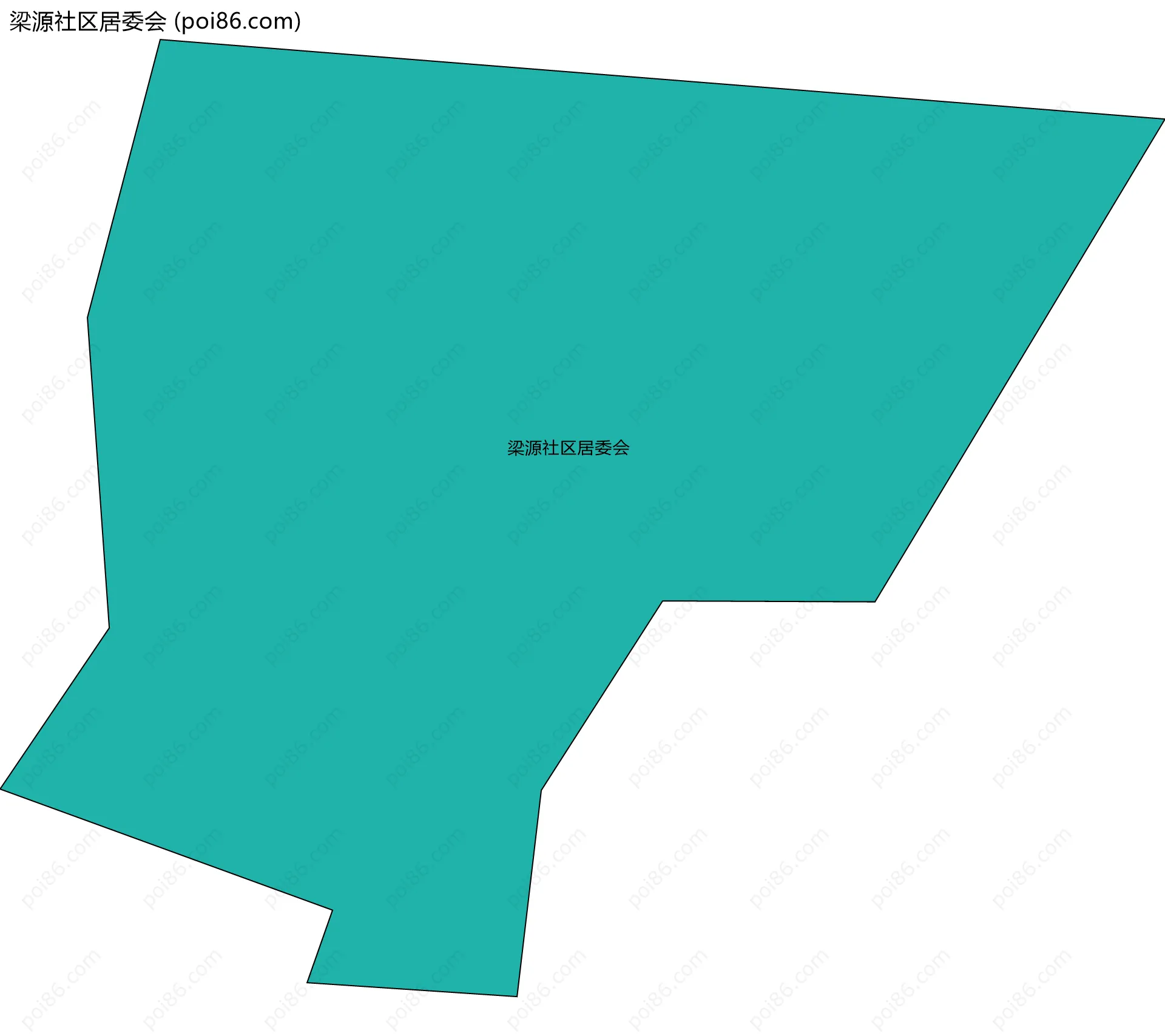 梁源社区居委会边界地图