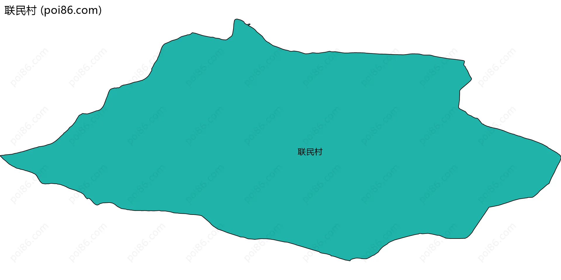 联民村边界地图