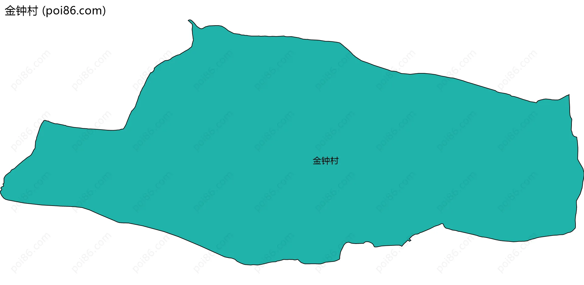 金钟村边界地图