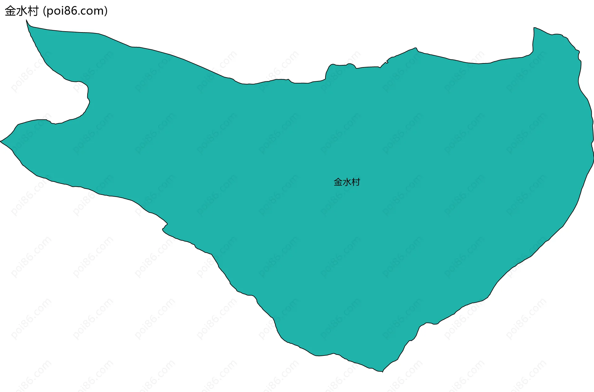金水村边界地图