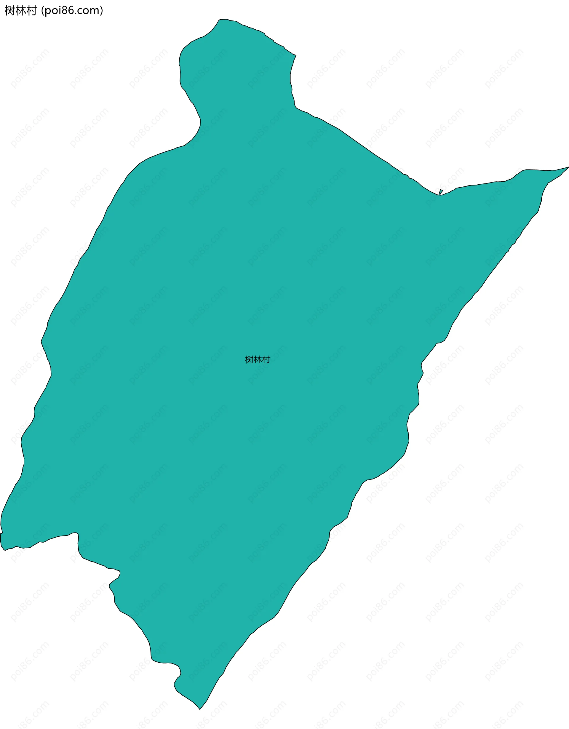 树林村边界地图