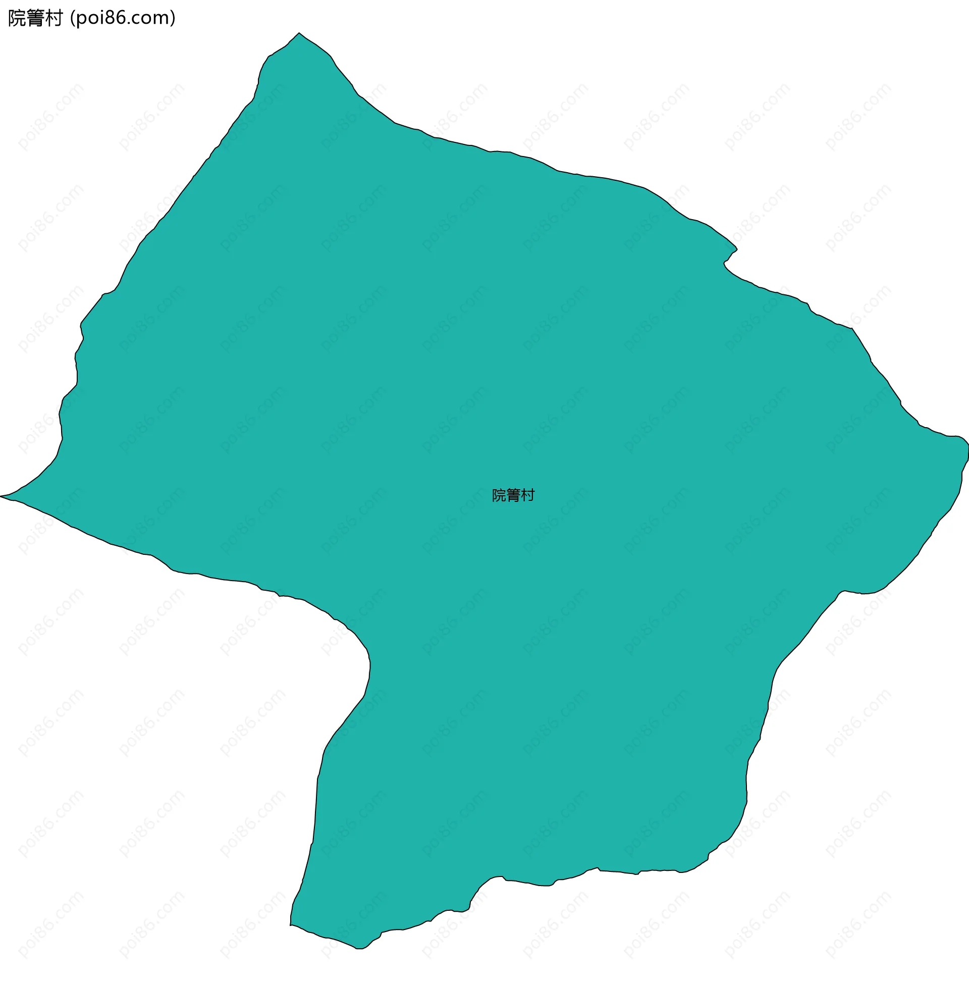 院箐村边界地图