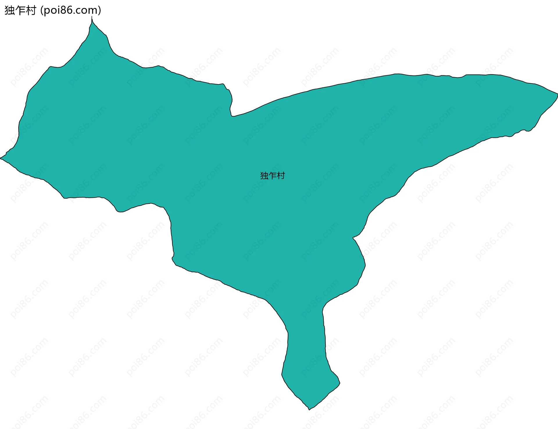 独乍村边界地图