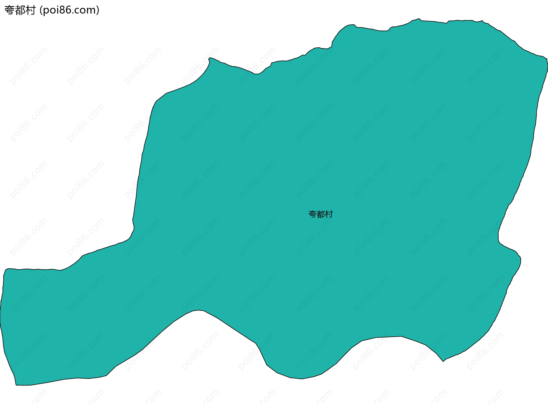 夸都村边界地图