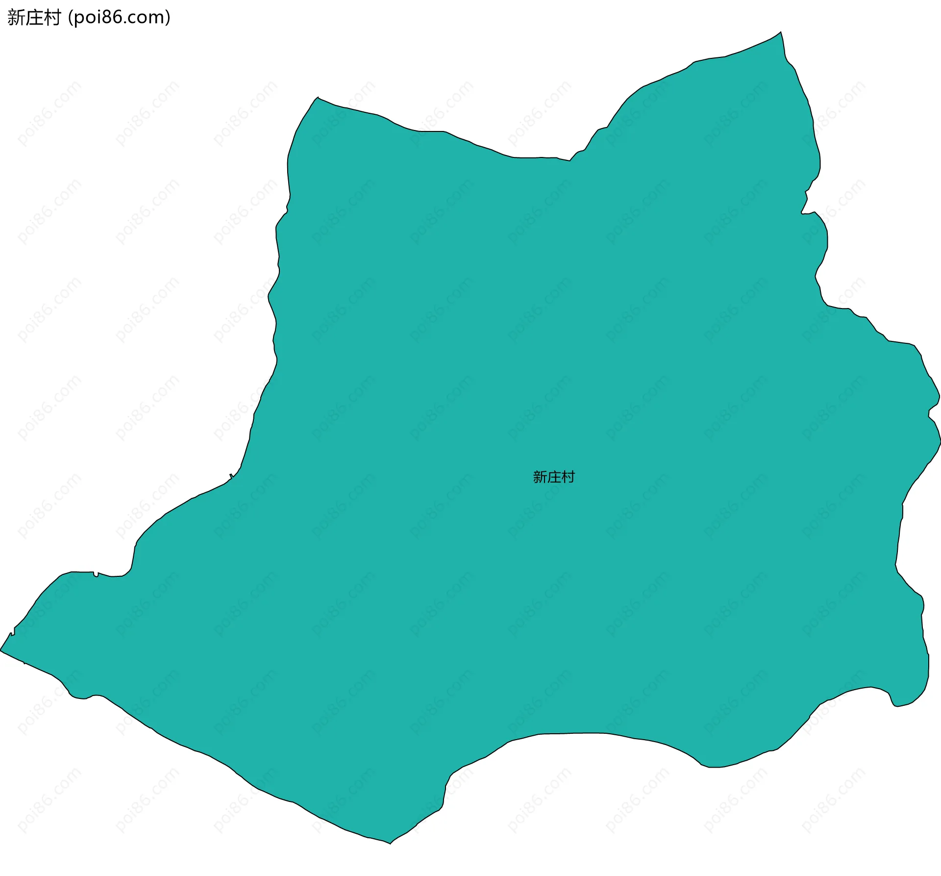 新庄村边界地图
