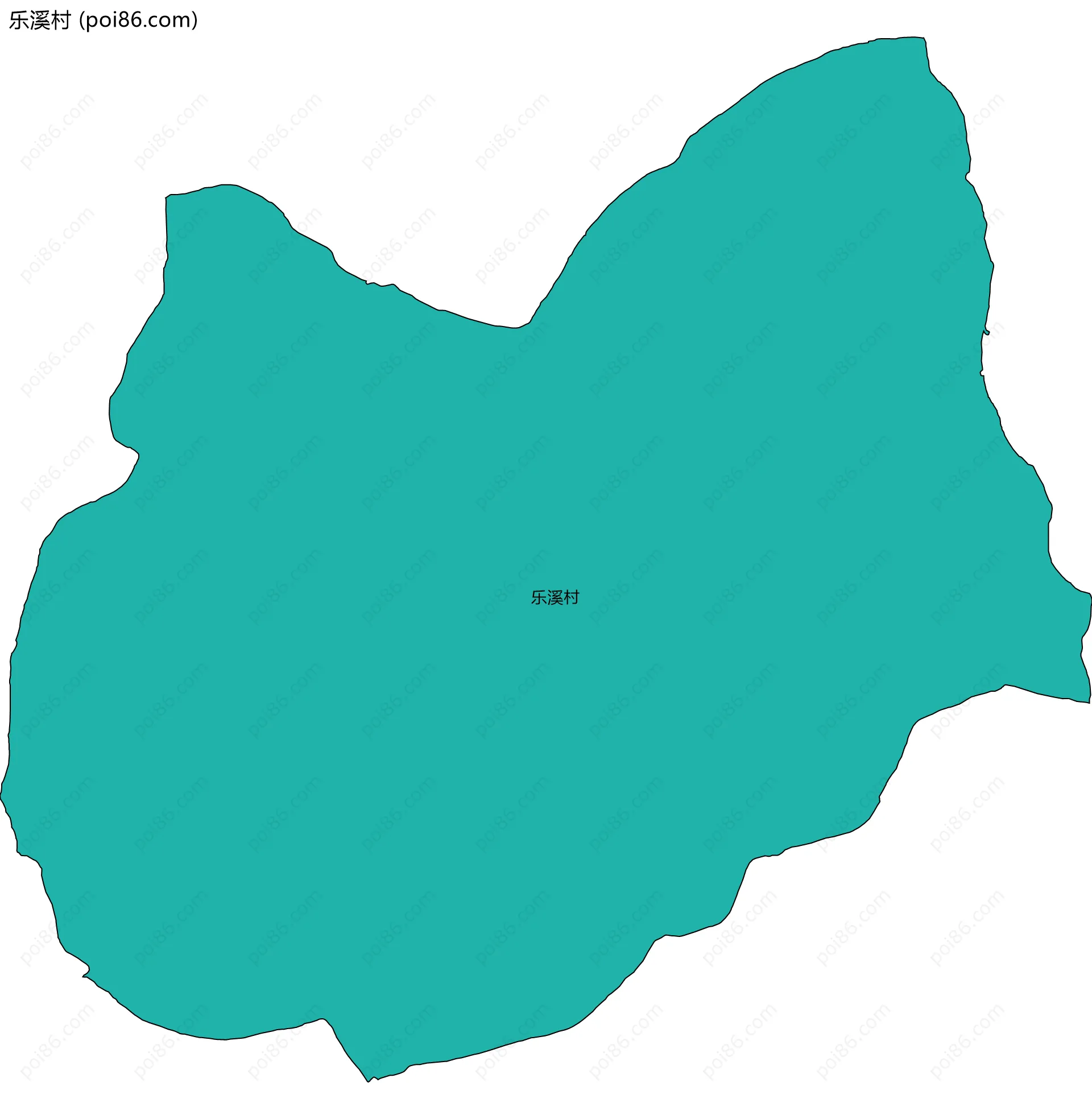 乐溪村边界地图