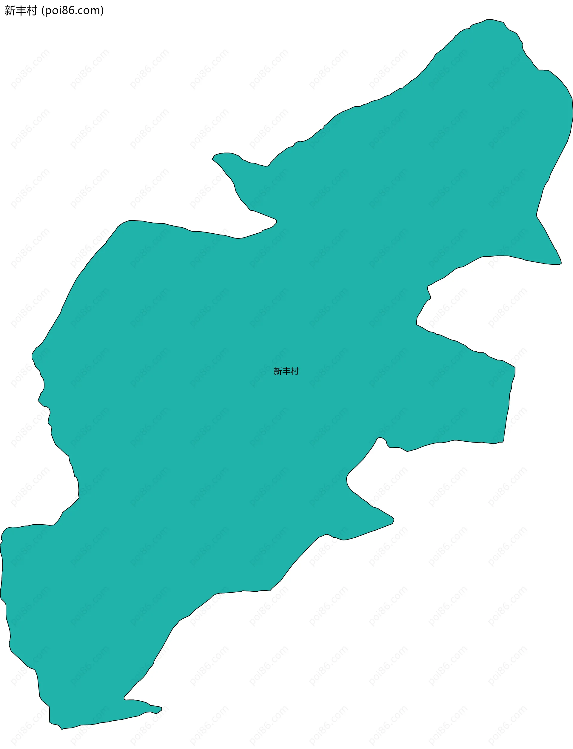 新丰村边界地图