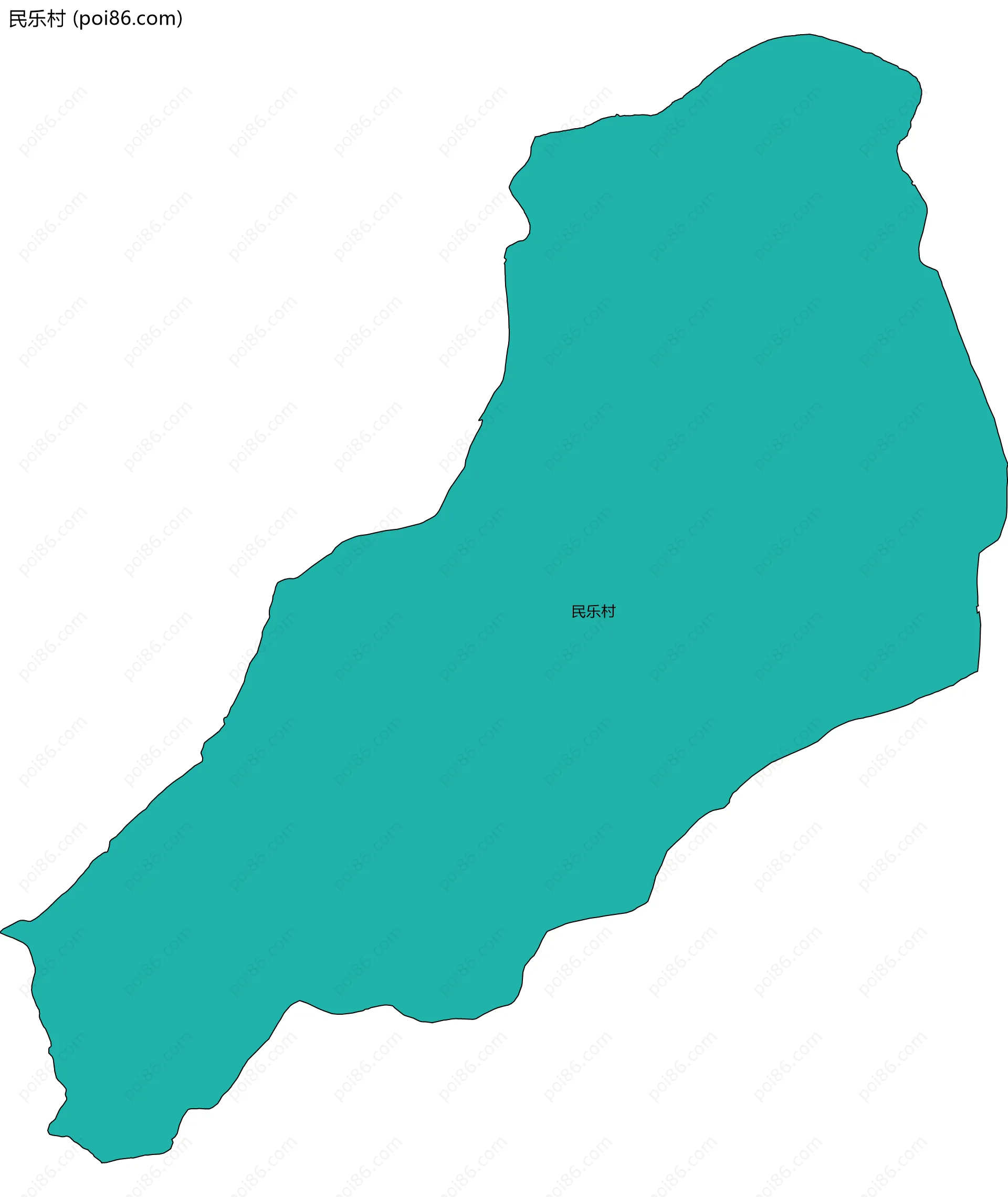 民乐村边界地图