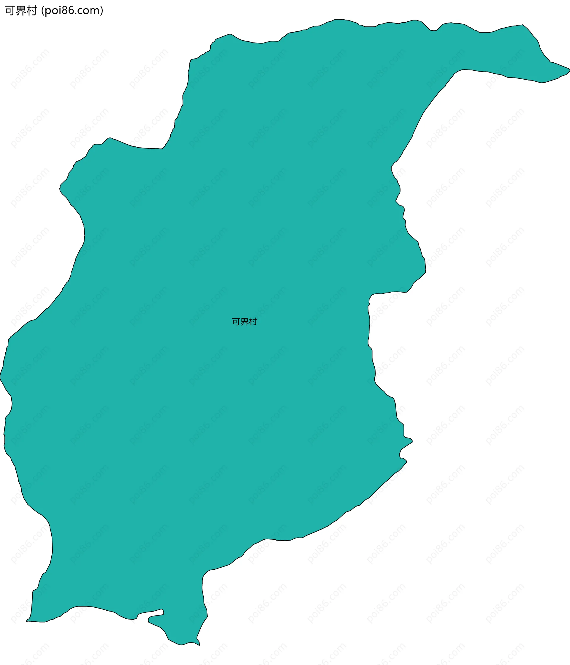 可界村边界地图