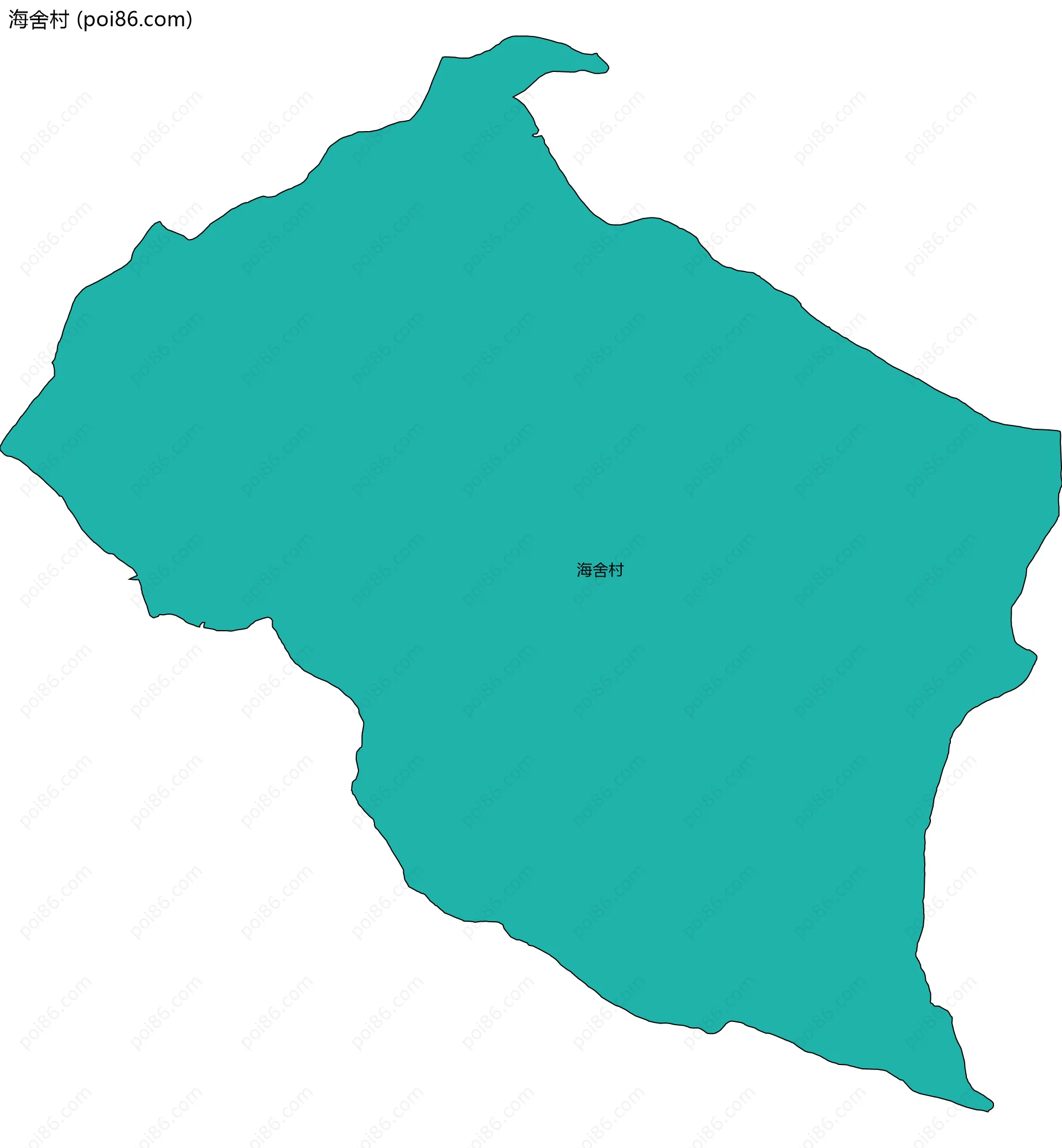 海舍村边界地图