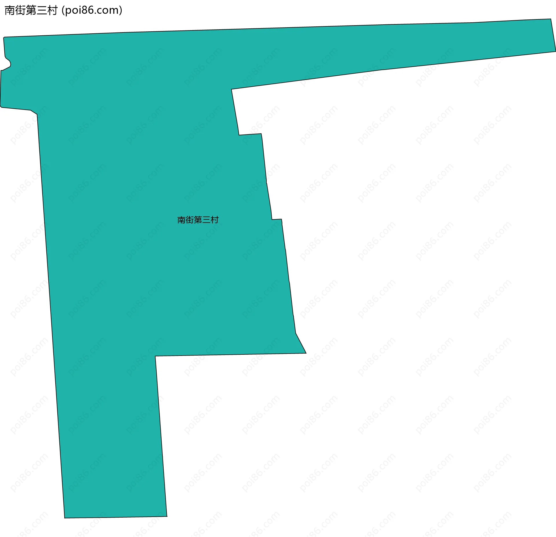 南街第三村边界地图