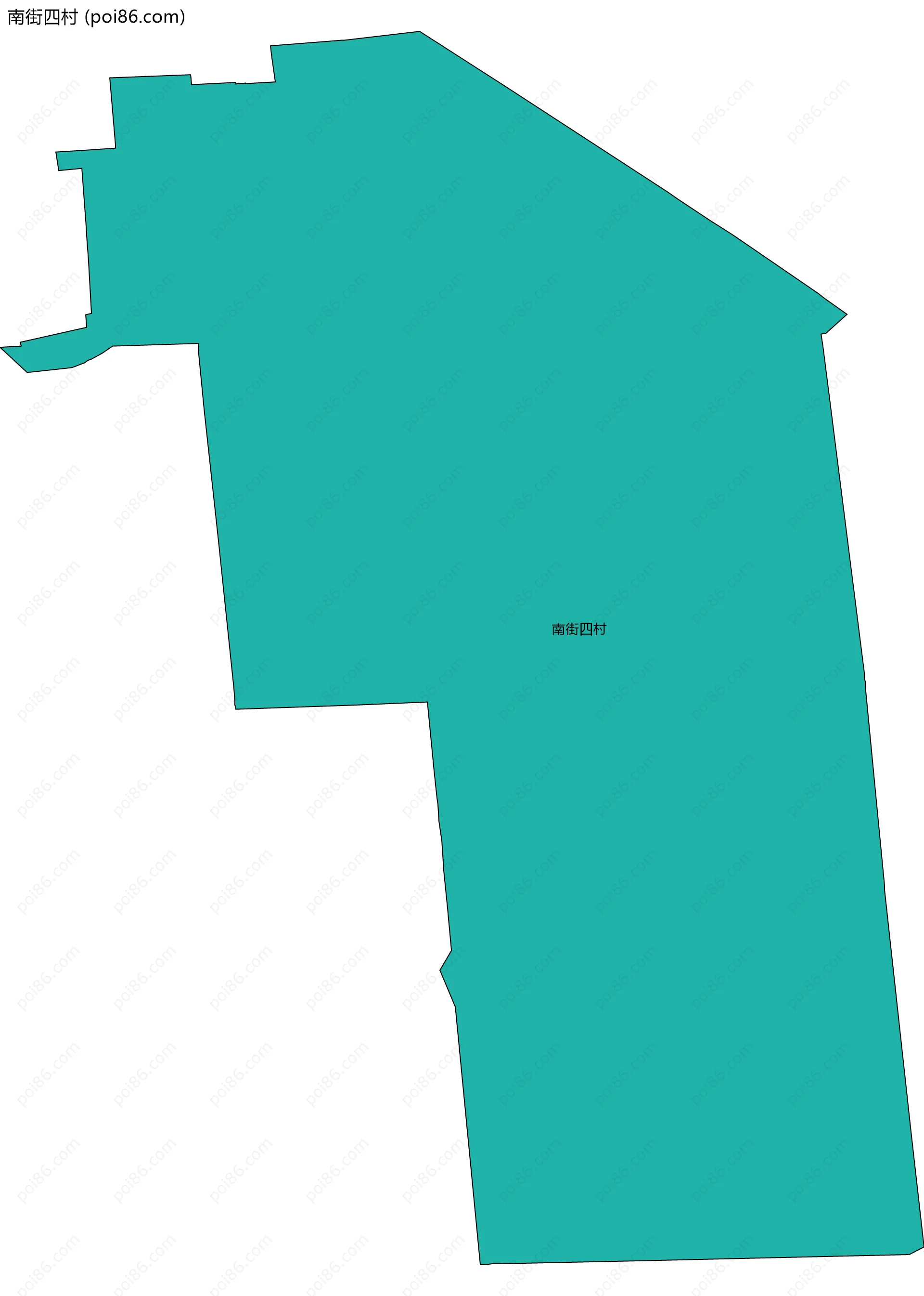 南街四村边界地图