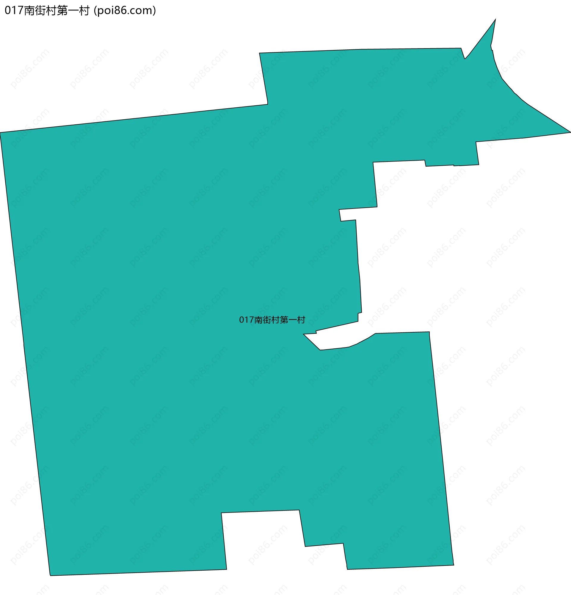017南街村第一村边界地图