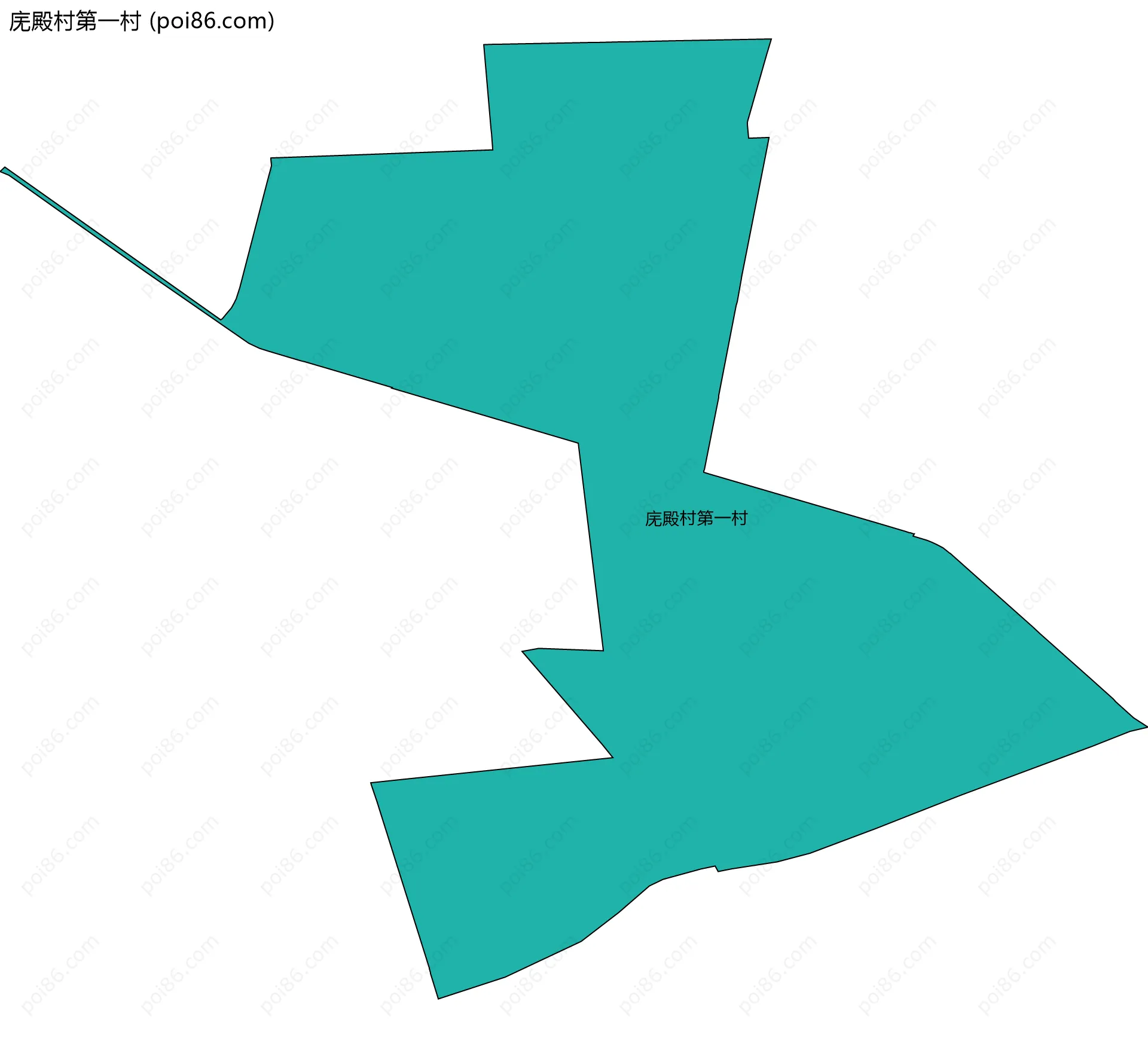 庑殿村第一村边界地图