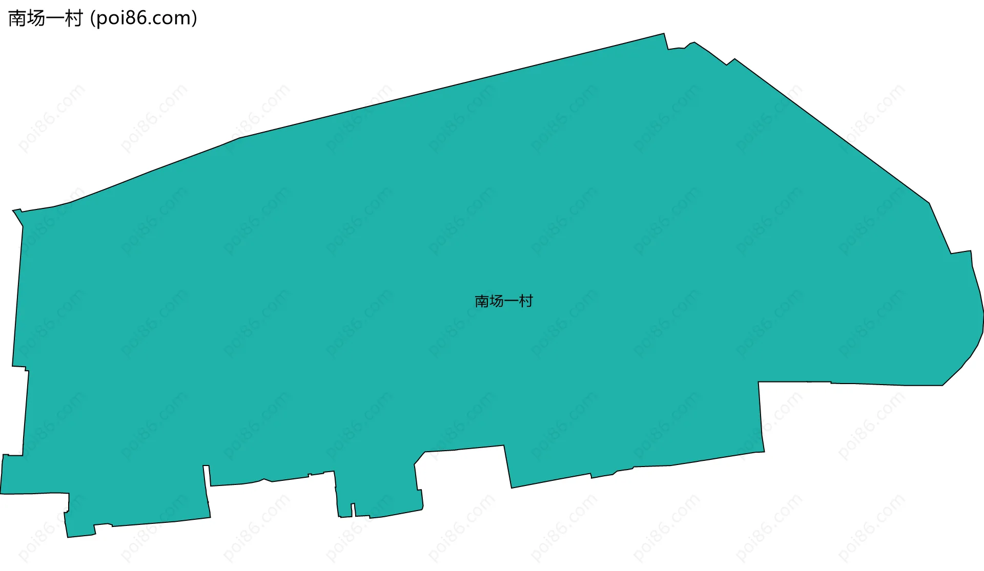 南场一村边界地图