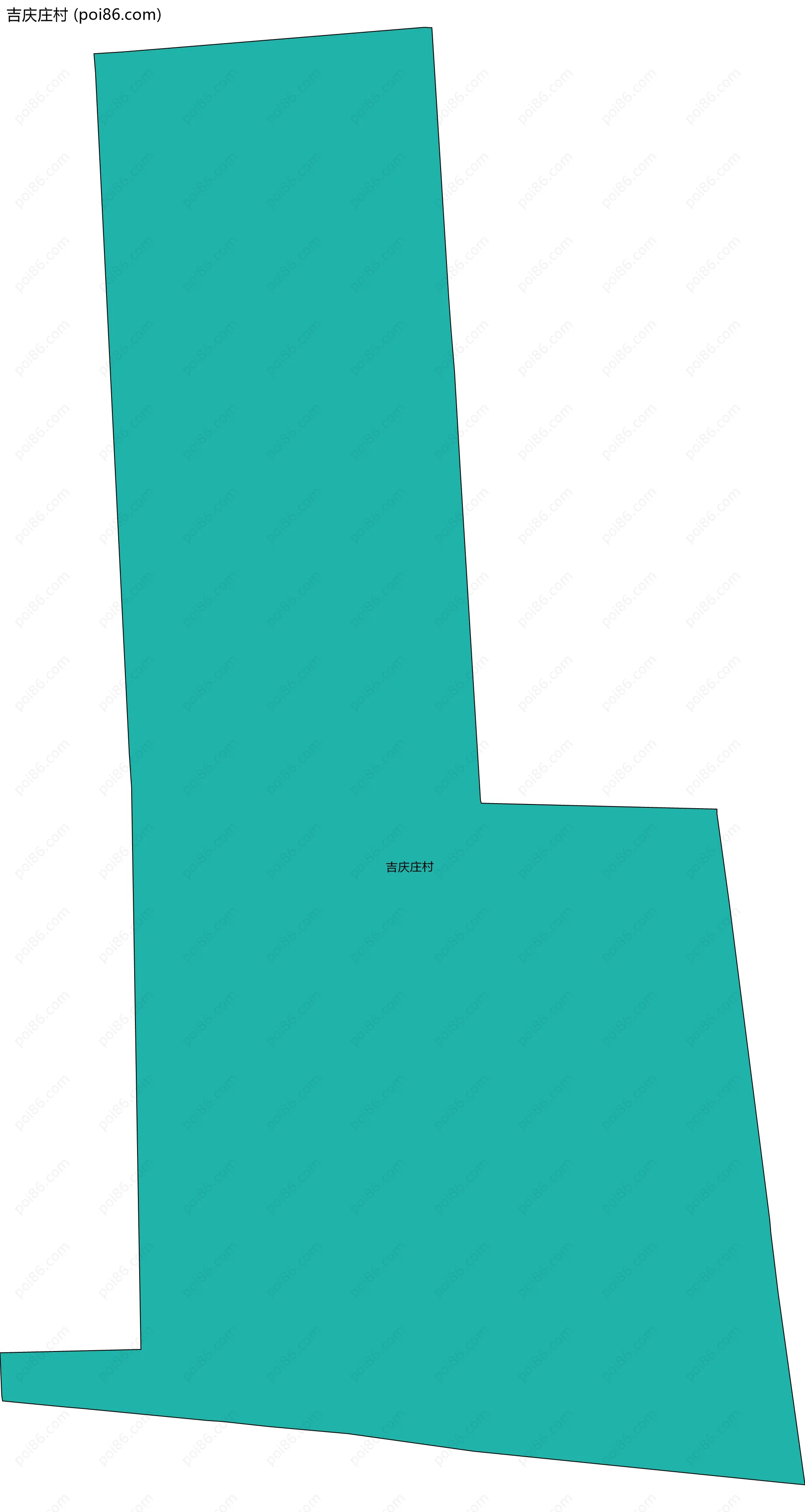 吉庆庄村边界地图