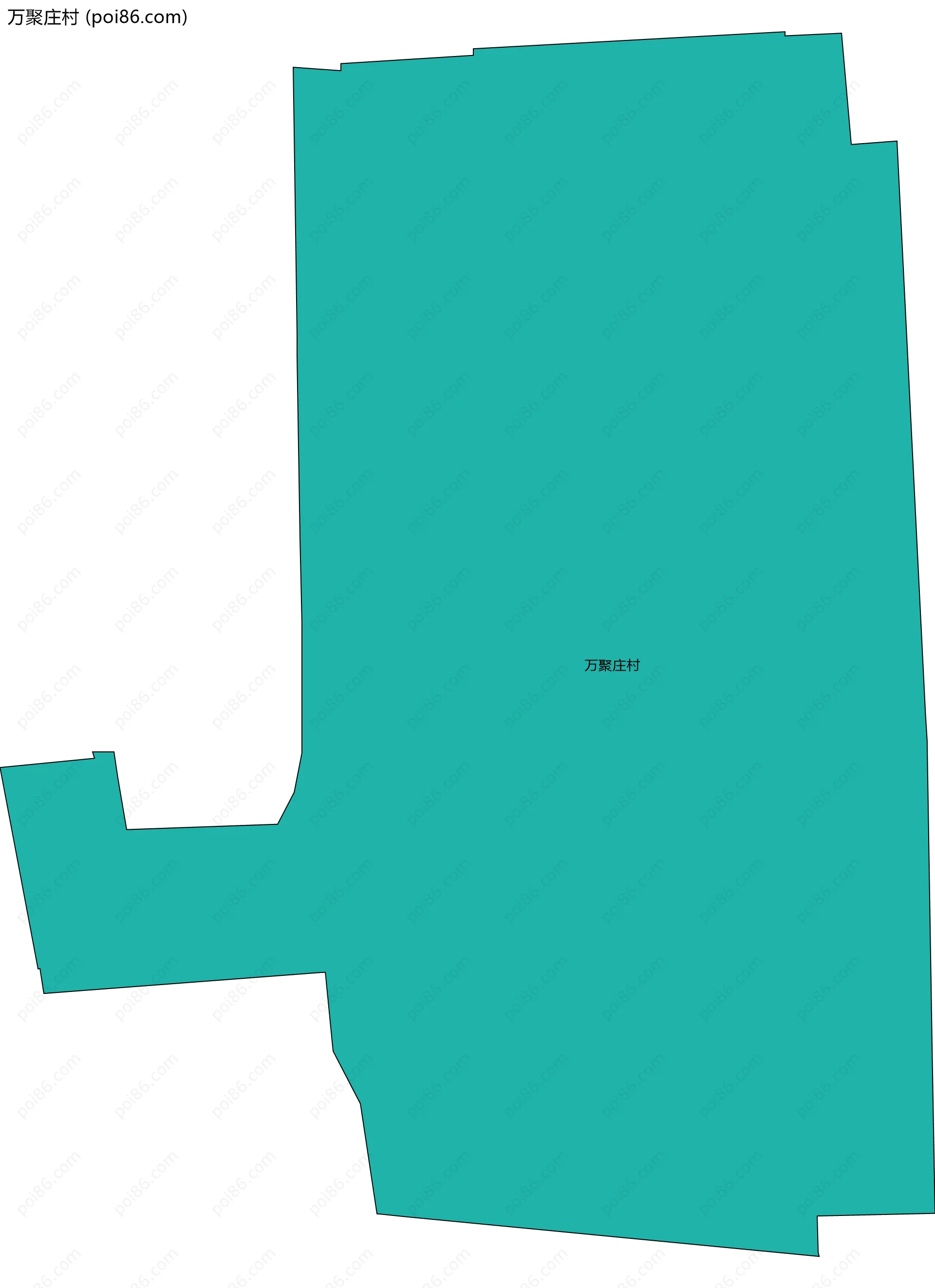 万聚庄村边界地图