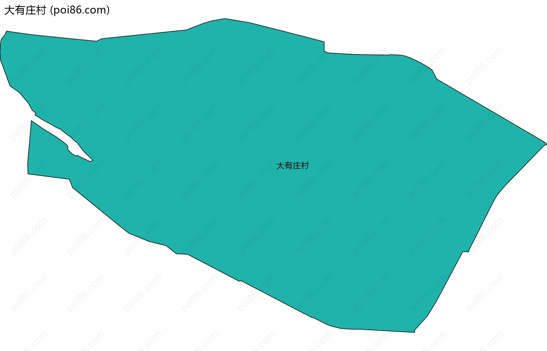 大有庄村边界地图