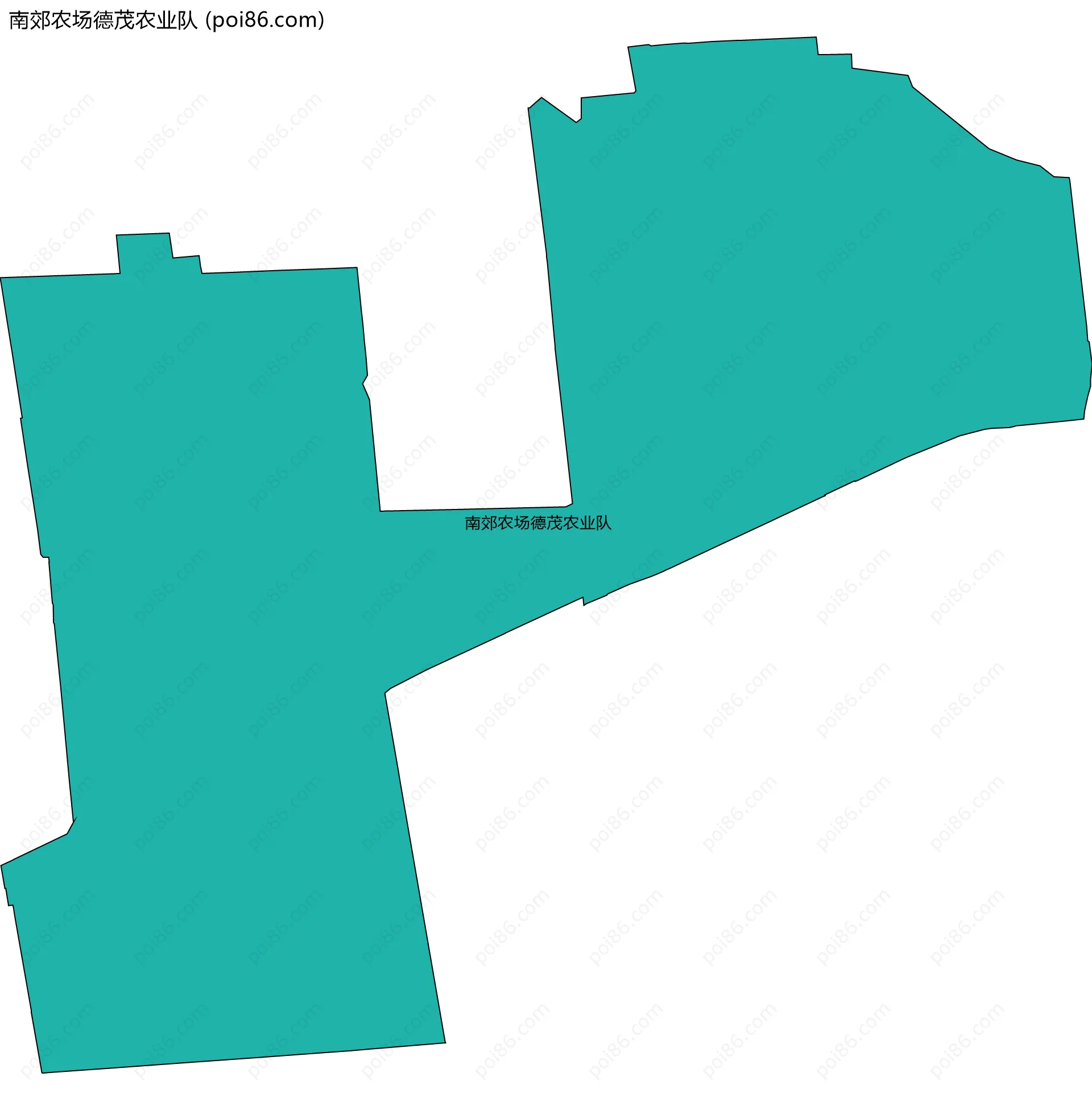南郊农场德茂农业队边界地图