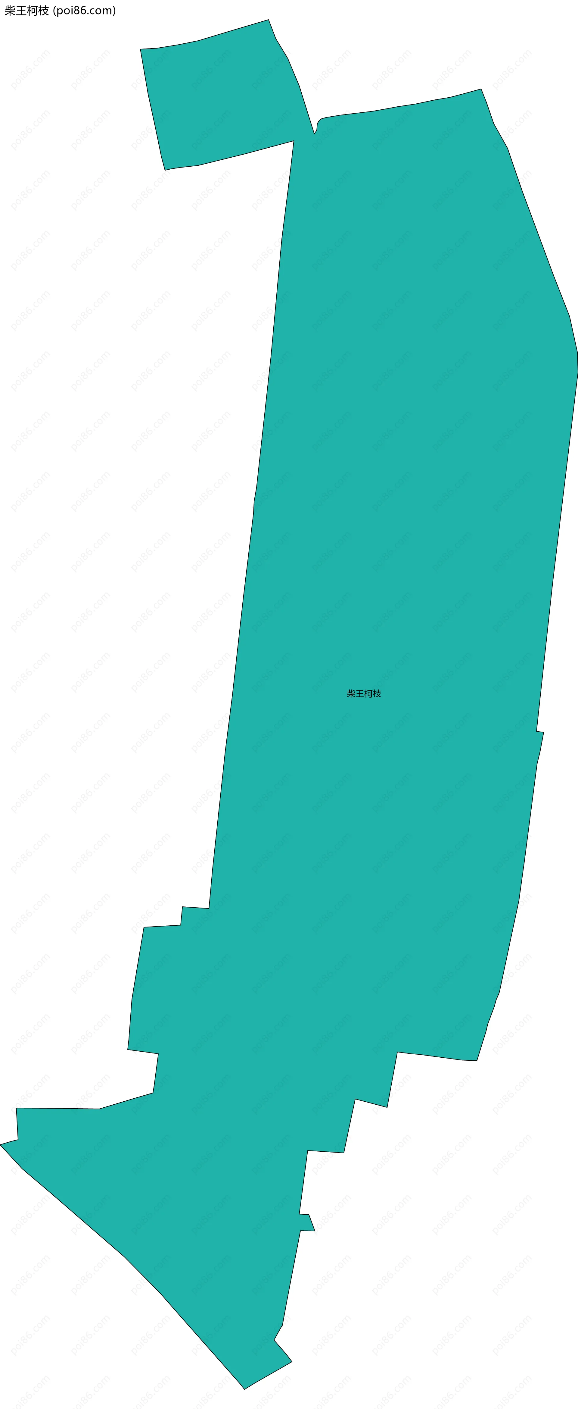 柴王柯枝边界地图